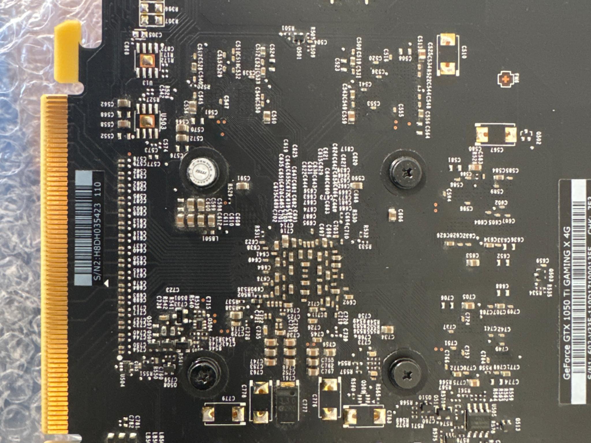 MSI GTX 1050 Ti Gaming X