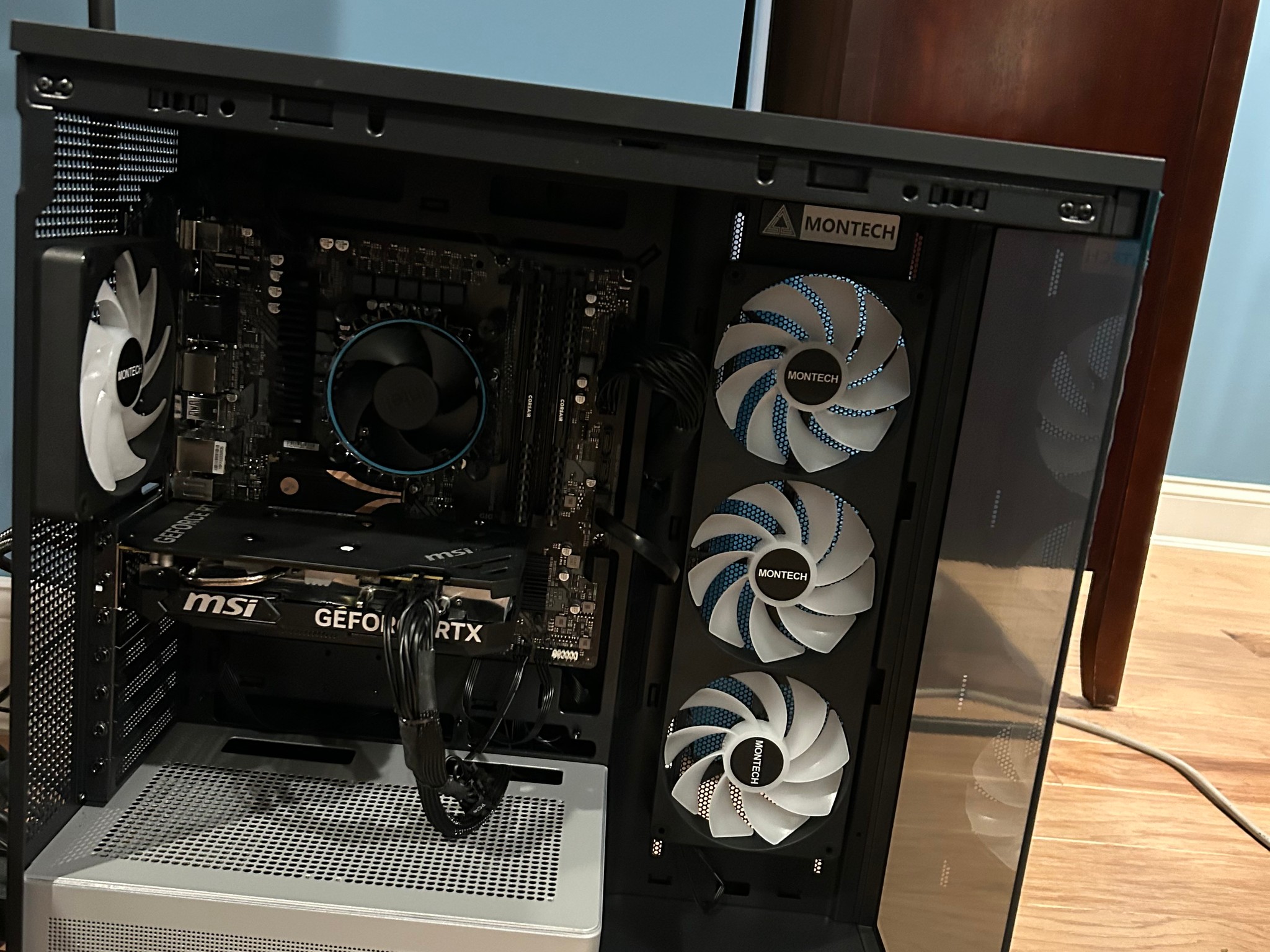 Fresh built i7-12700F,4060, 1TB ssd nvme, 850x psu, B760M mobo