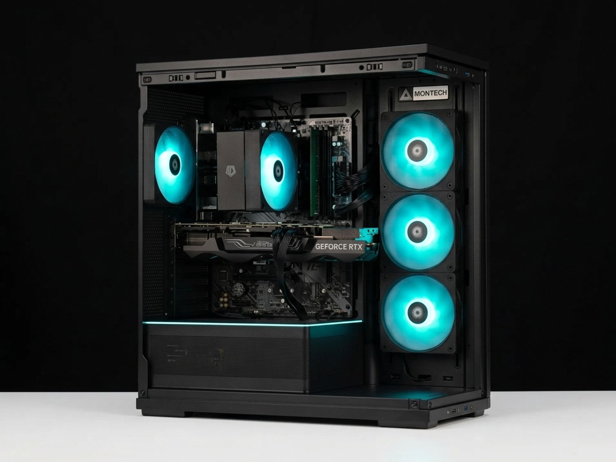 Clean Enthusiast Gaming PC - Ryzen 7 5700, RTX 3080, 32GB RAM, 1TB SSD