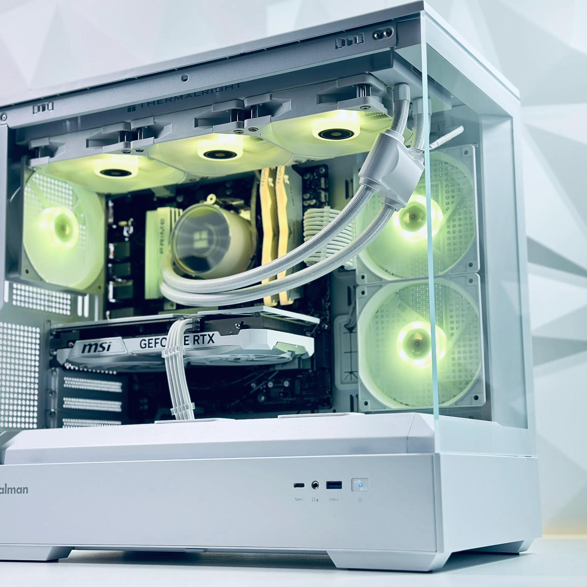 🤍🏔️1440p-4K Gaming PC❄️Nvidia RTX 4070 12GB❄️AMD Ryzen 7 5700X 8 core❄️32GB DDR4❄️1TB NVME