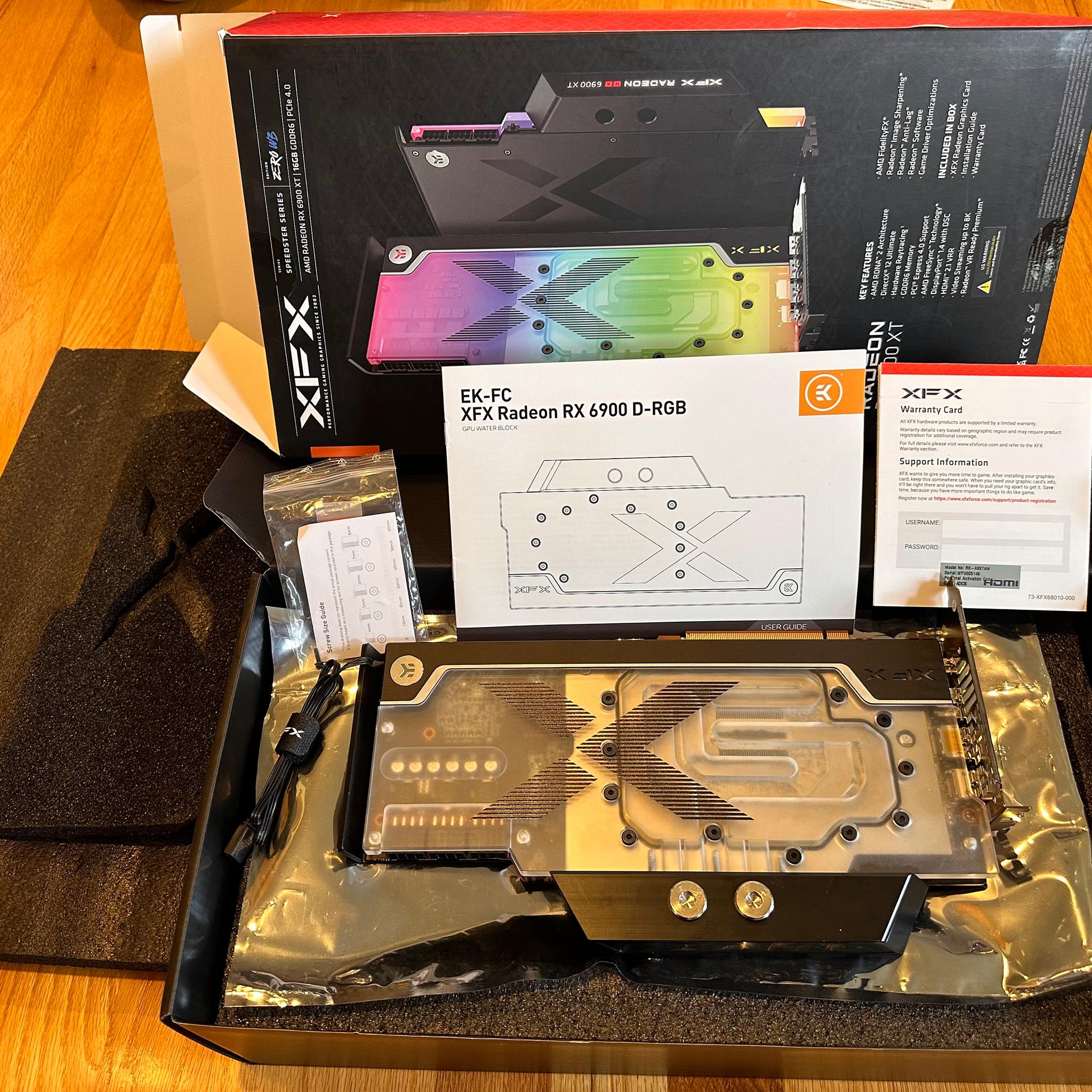 XFX Speedster ZERO AMD Radeon™ RX 6900XT RGB EKWB Waterblock Limited Edition with 16GB GDDR6