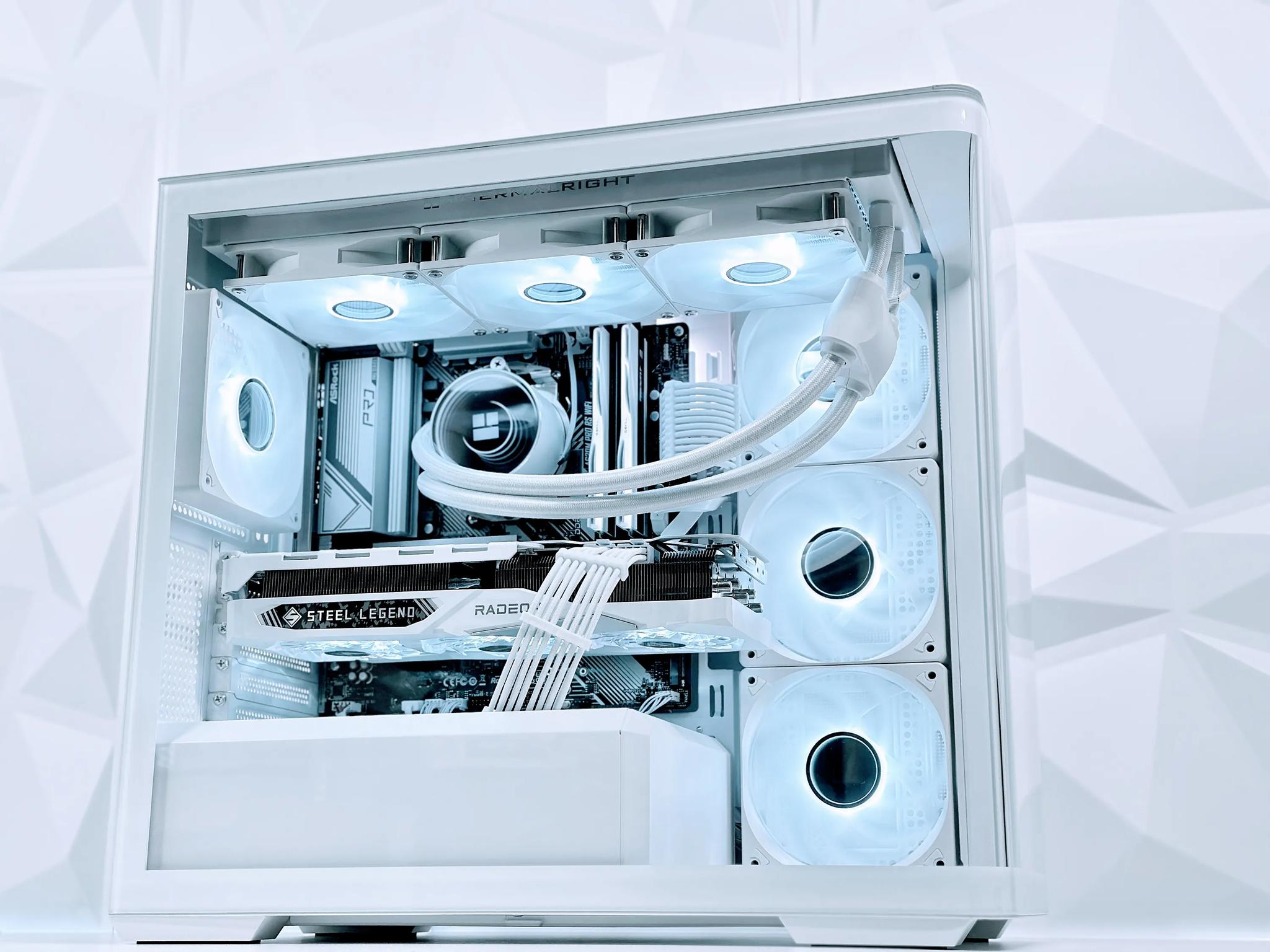 🤍👁️‍🗨️Vision◊Liquid Cooled Gaming PC◊AMD RX 7900 GRE 16GB◊AMD Ryzen 5 7600X◊32GB DDR5◊1TB SSD