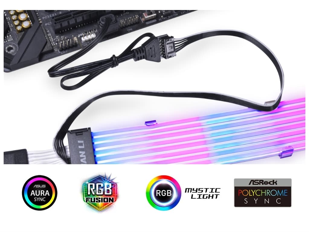 Lian Li Strimer Plus RGB PSU 24-Pin Extension Cable