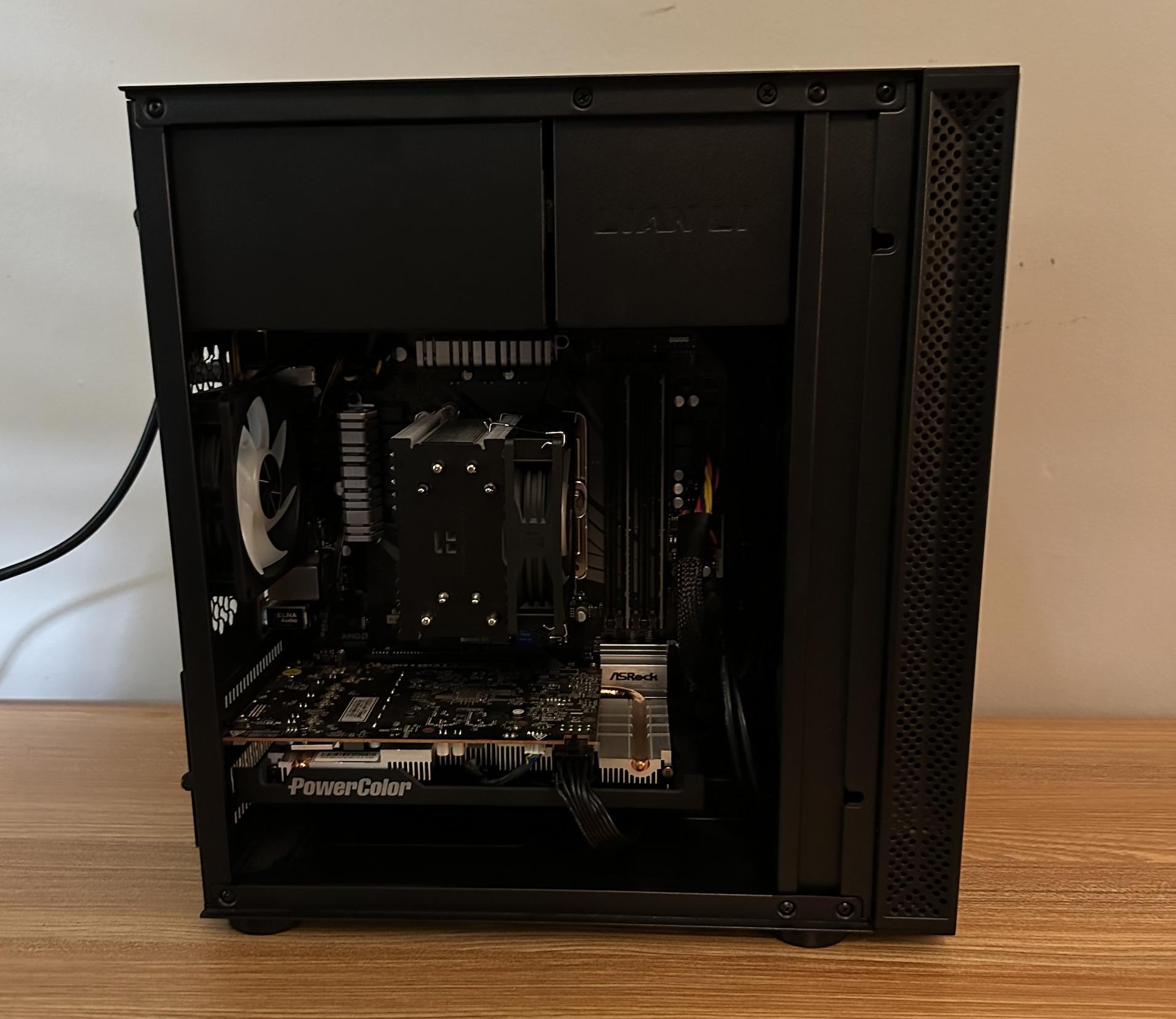 Budget 1080p Gaming PC Ryzen 5 RX 5500XT 16GB RAM 500GB NVMe SSD WiFi Lian Li Easy Upgrade Path