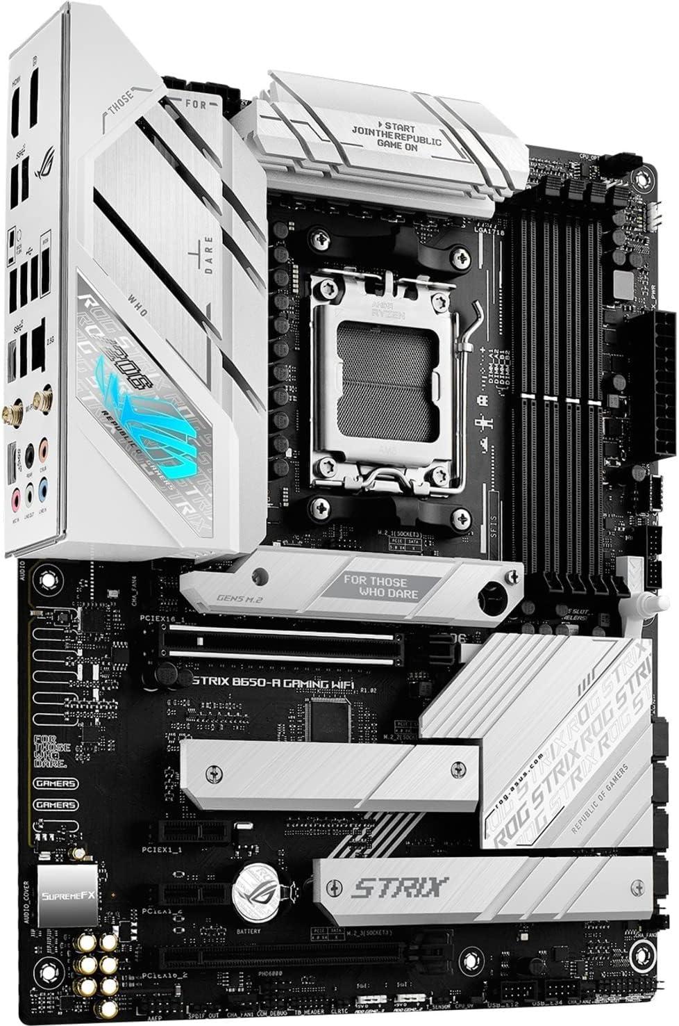 ASUS ROG STRIX B650-A GAMING WIFI AMD AM5 B650 ATX M.2 Desktop Motherboard A