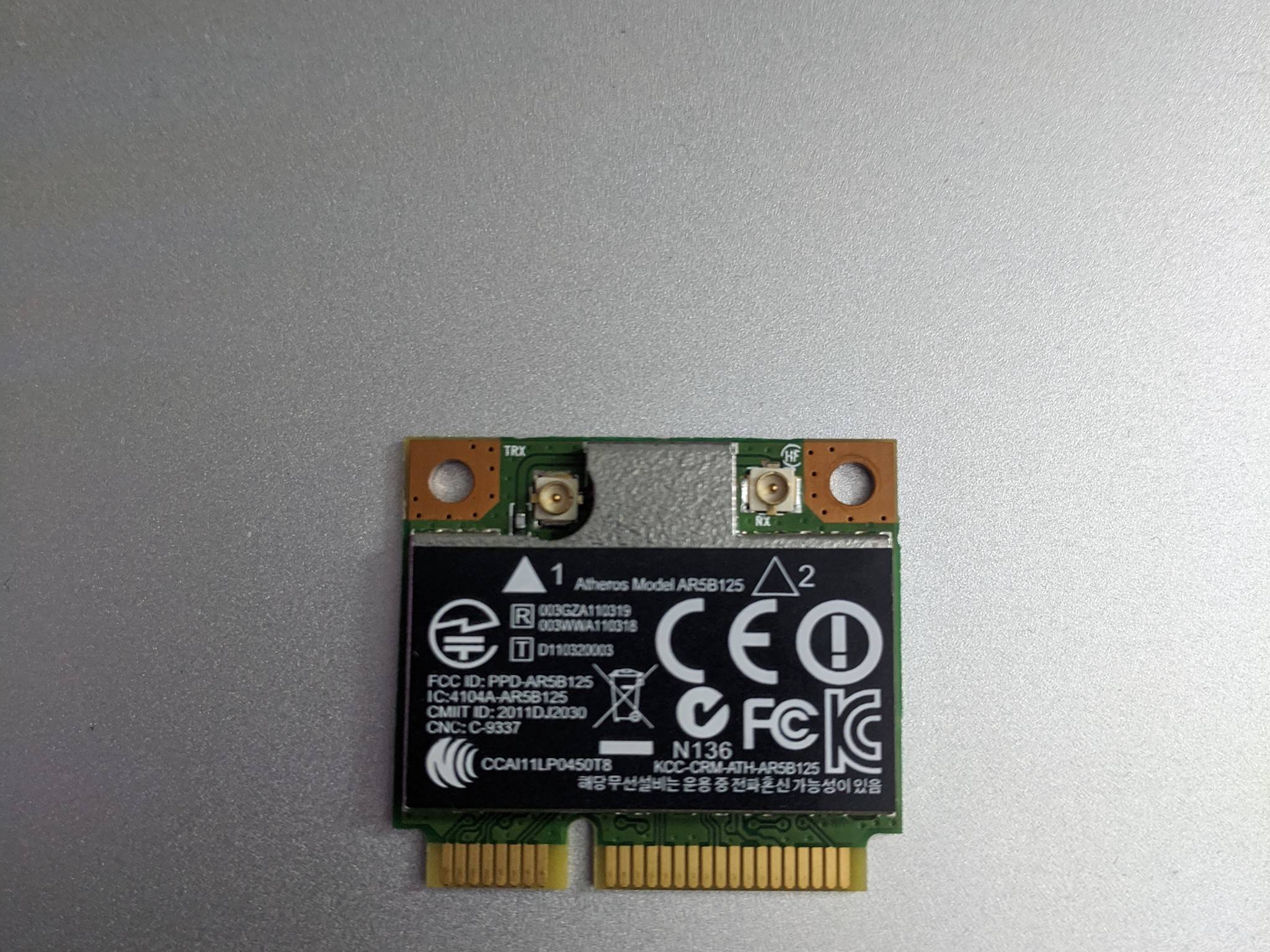 Atheros AR5B125 WiFi PCI-E