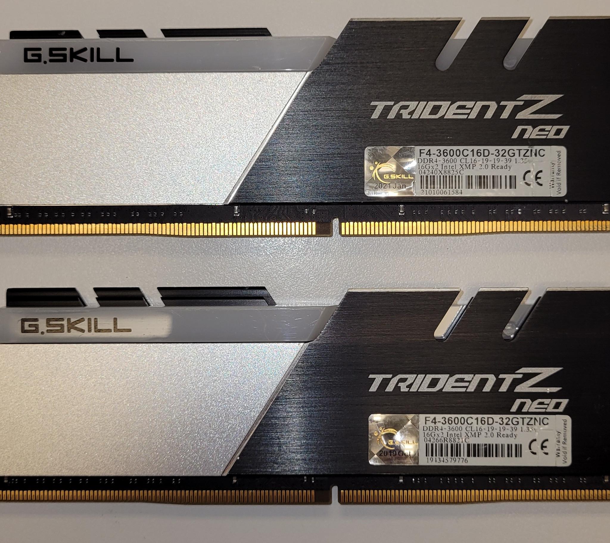 G.SKILL Trident Z Neo, DDR4, 32GB (2 x 16GB), CL16