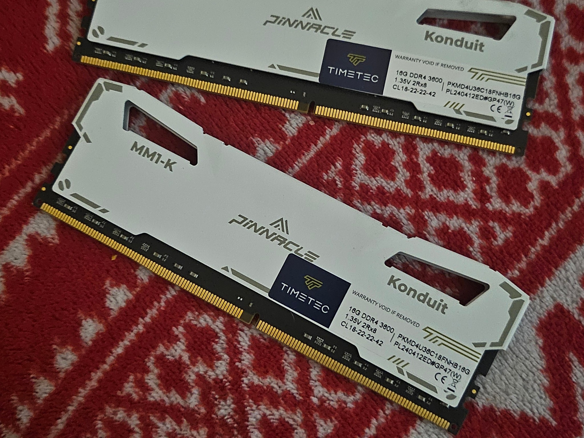 32GB (2x16GB) DDR4 3600MHz CL18 Gaming RAM –  Used, Working