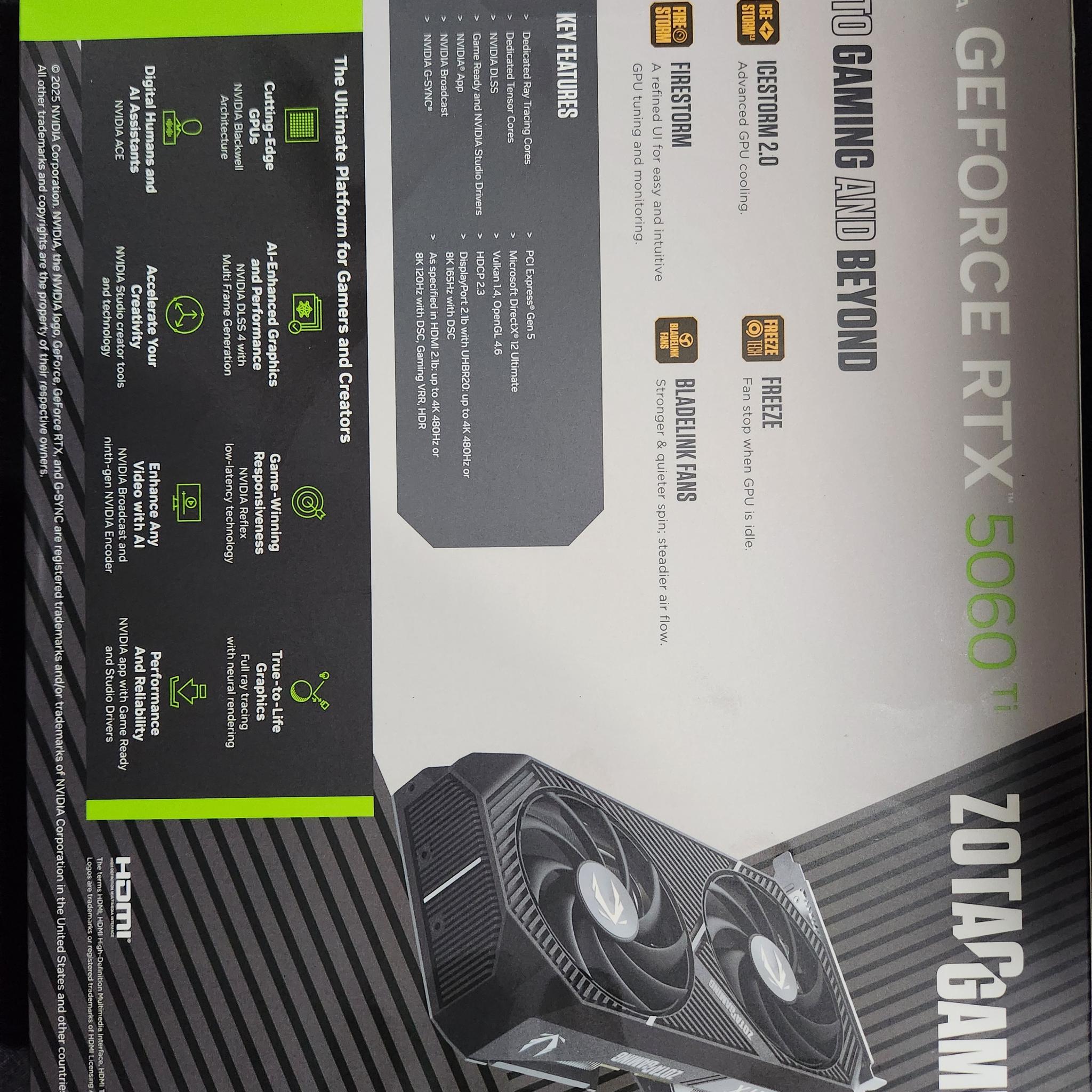 ZOTAC RTX 5060 Ti Twin Edge OC 8GB