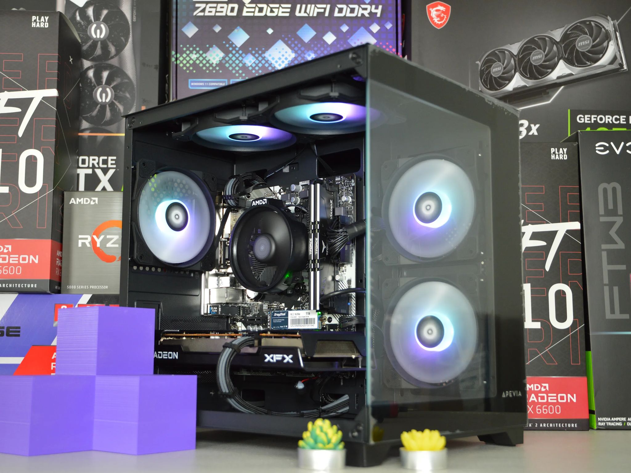 🐍🐍| RX 6600 8GB | RYZEN 5 5500 | 16GB DDR4 RAM | 1TB NVME SSD | Silver Serpent 2.0 |