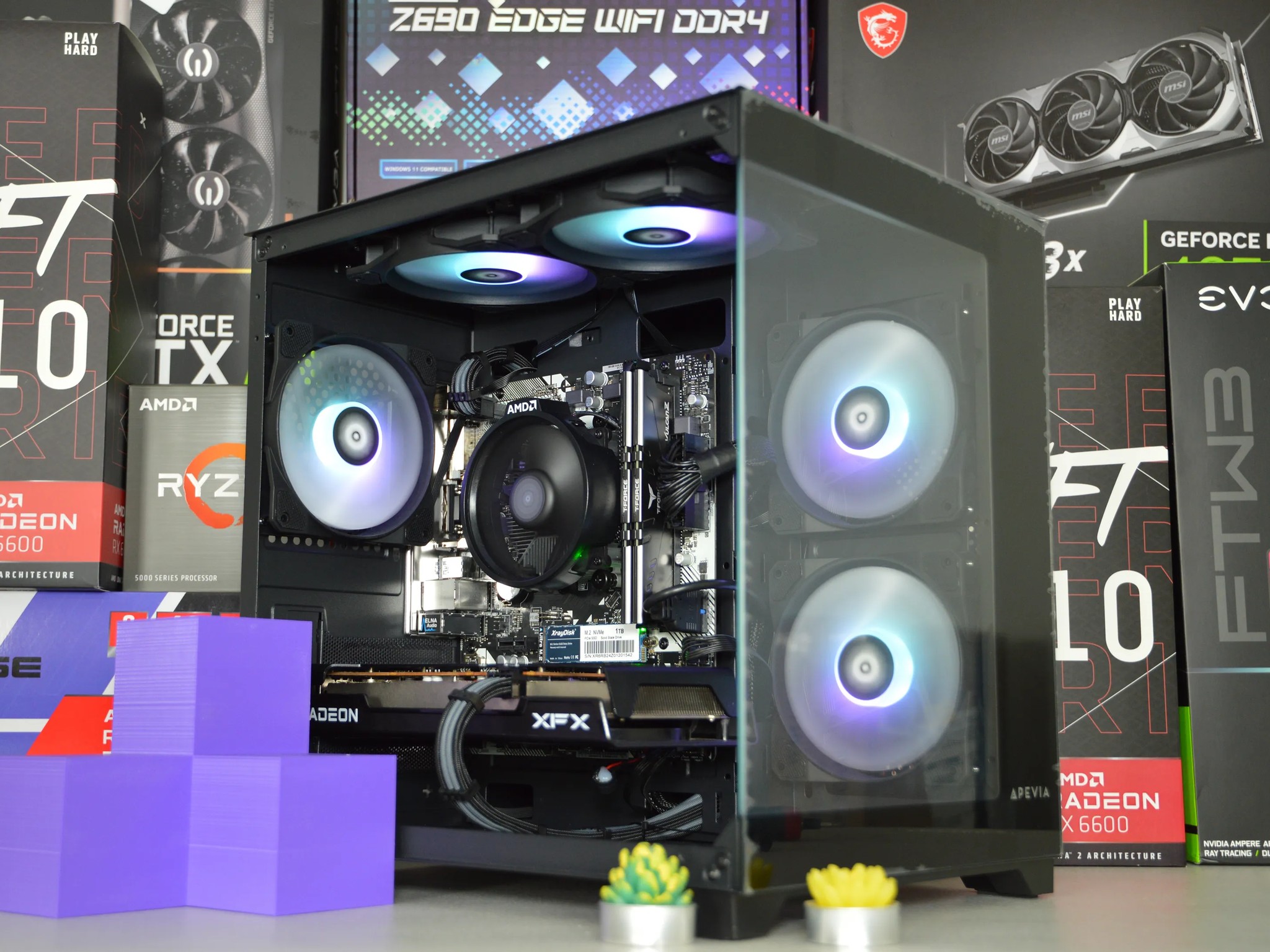 🐍🐍| RX 6600 8GB | RYZEN 5 5500 | 16GB DDR4 RAM | 1TB NVME SSD | Silver Serpent 2.0 |