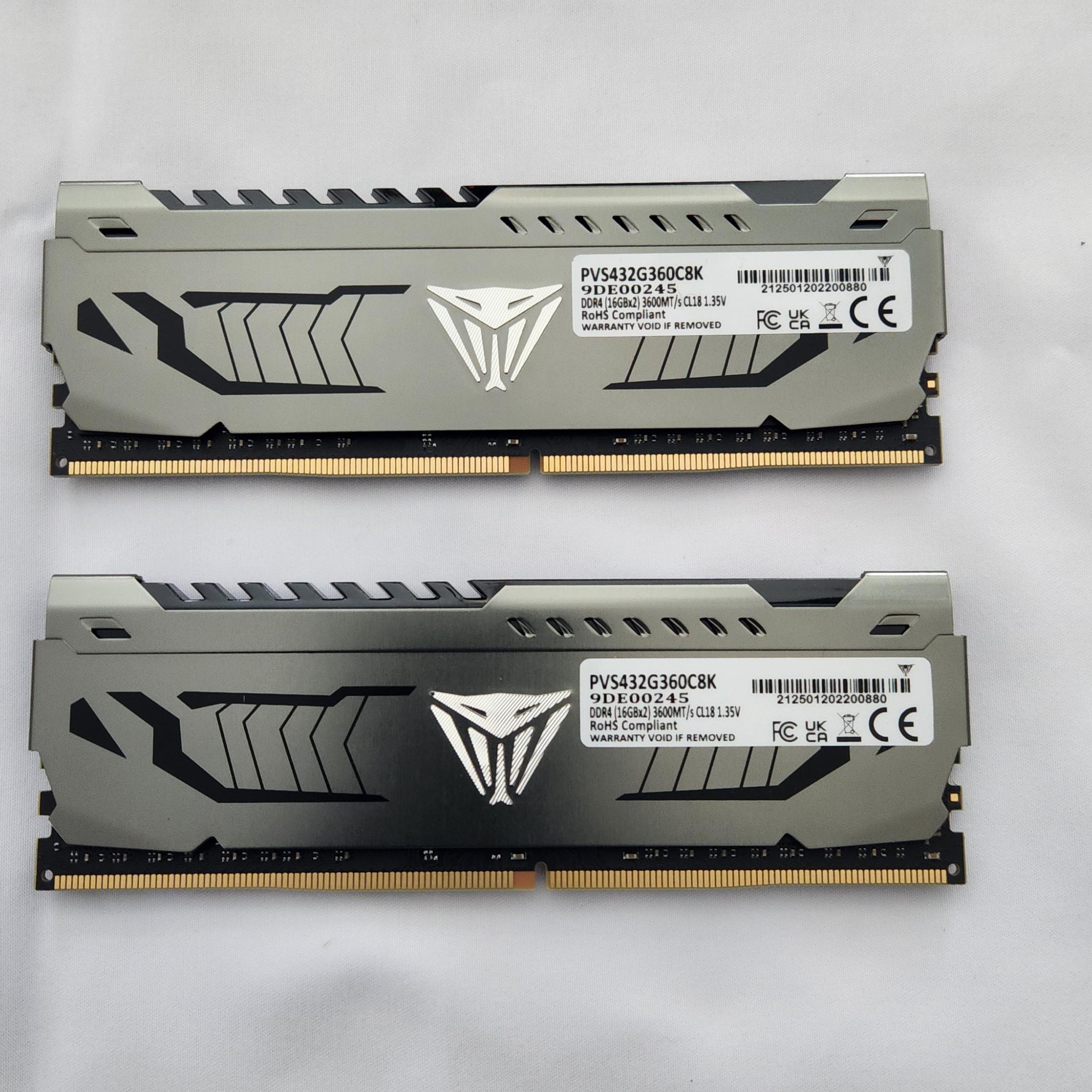Patriot Viper DDR4 RAM (2x16GB) 32GB 3600MHz CL18