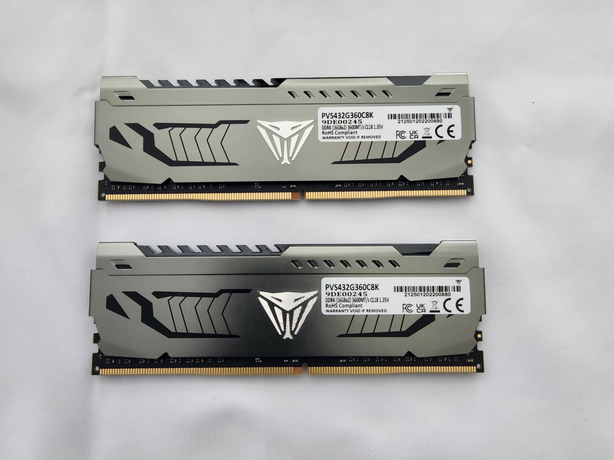 Patriot Viper DDR4 RAM (2x16GB) 32GB 3600MHz CL18