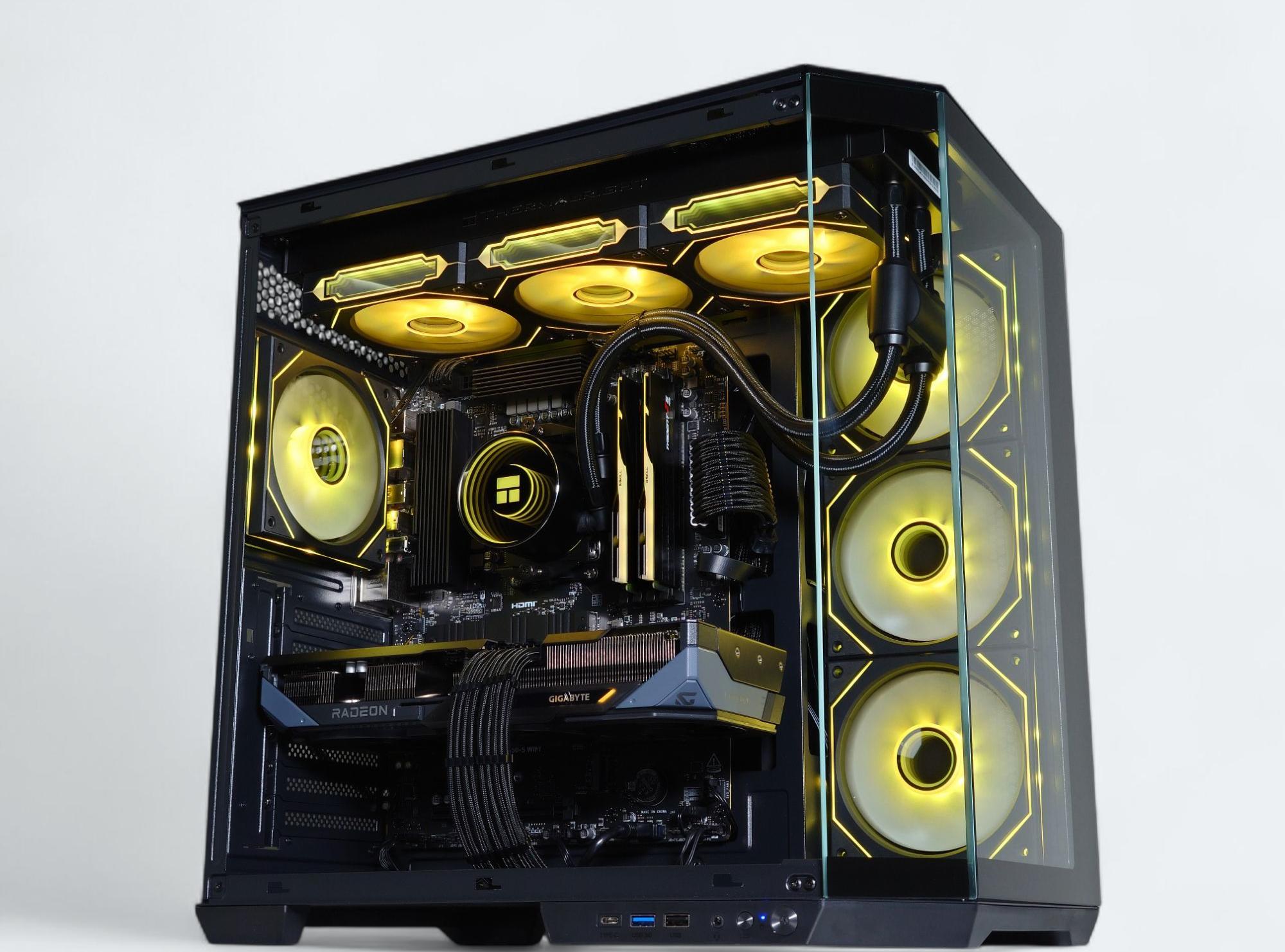 🖤Darkstar◼️Liquid Cooled Gaming PC◼️AMD RX 9070 16GB◼️AMD Ryzen 7 7700◼️32GB DDR5◼️1TB NVME