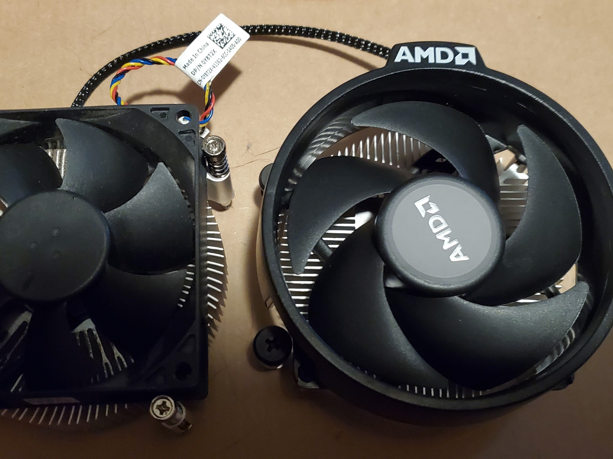 2for1 cpu coolers Dell intel and AMD stock coolers