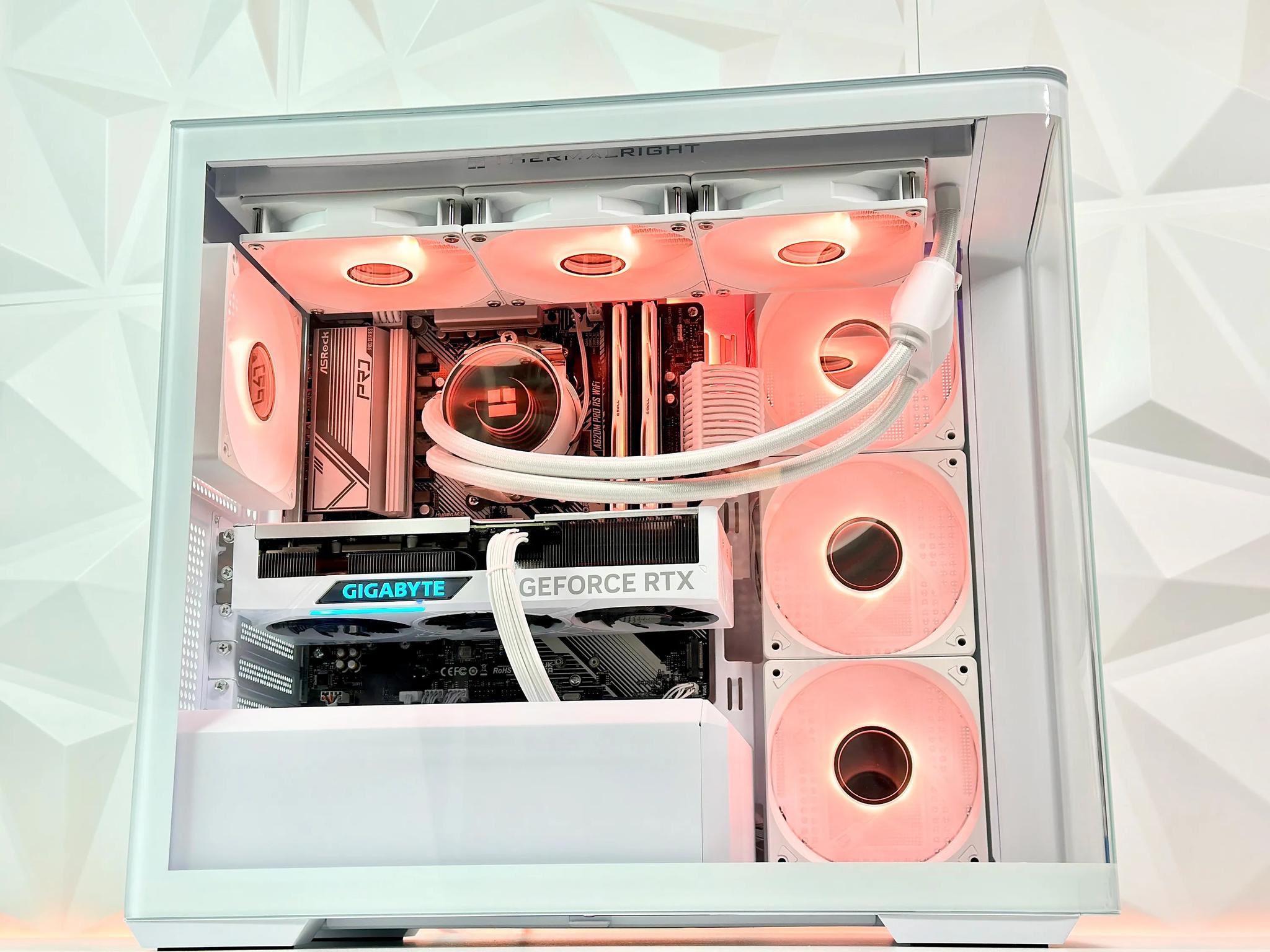 🧊🥶🧔‍♂️Iceman❄️Liquid Cooled Gaming PC❄️Nvidia RTX 4070 Ti 12GB❄️AMD Ryzen 7 7700❄️32GB DDR5