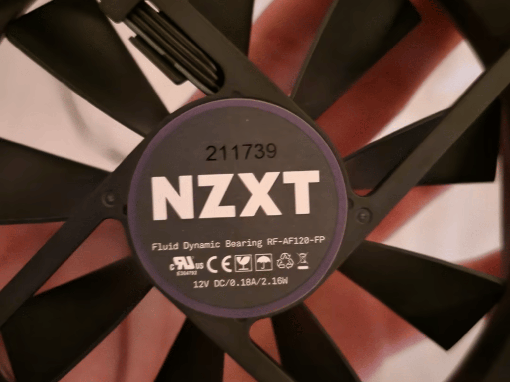 2 NZXT purple af120 fans