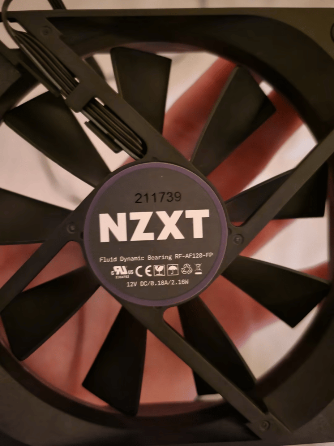 2 NZXT purple af120 fans