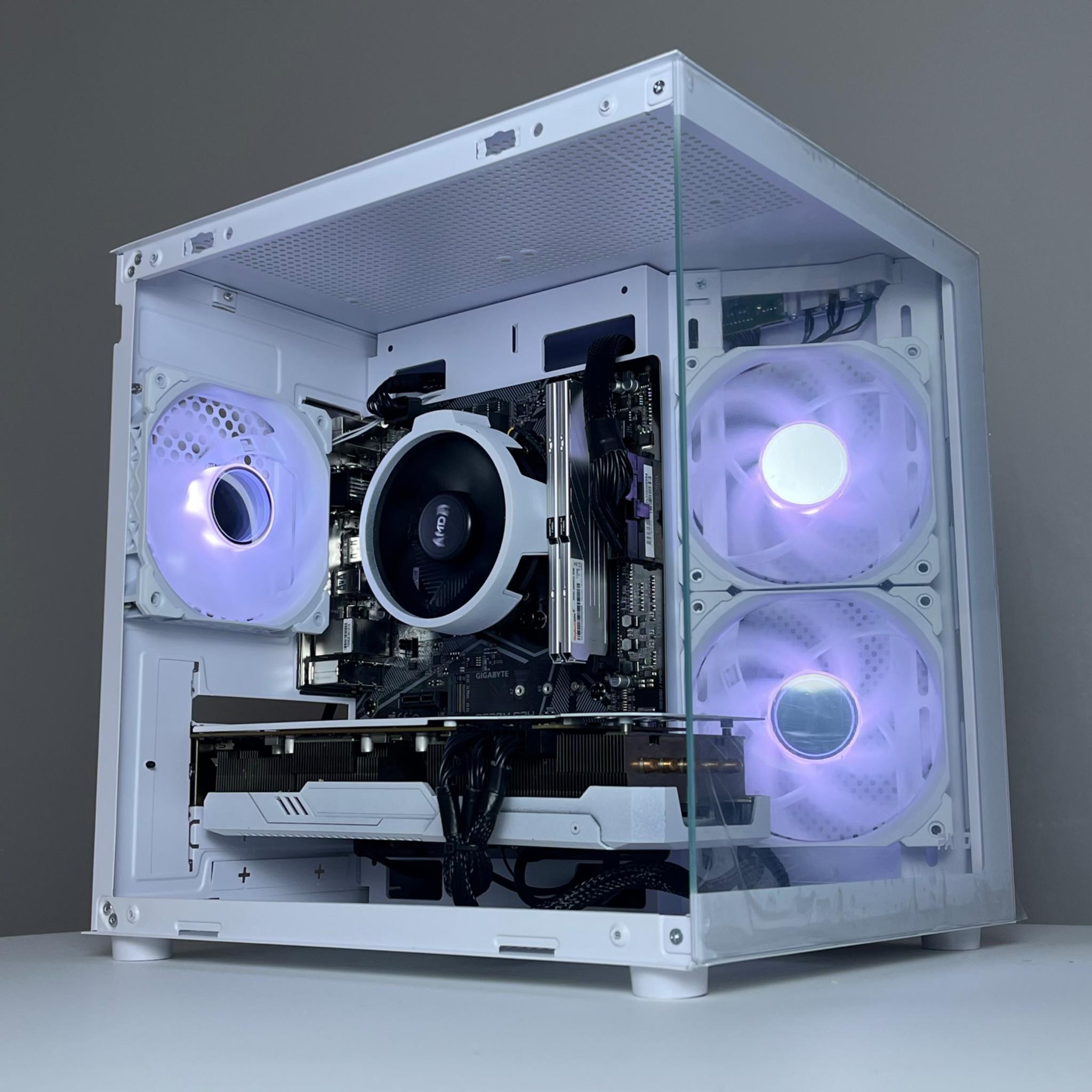 ❄️STARLIGHT ALL WHITE CUTOM GAMING PC RX 5700XT❄️