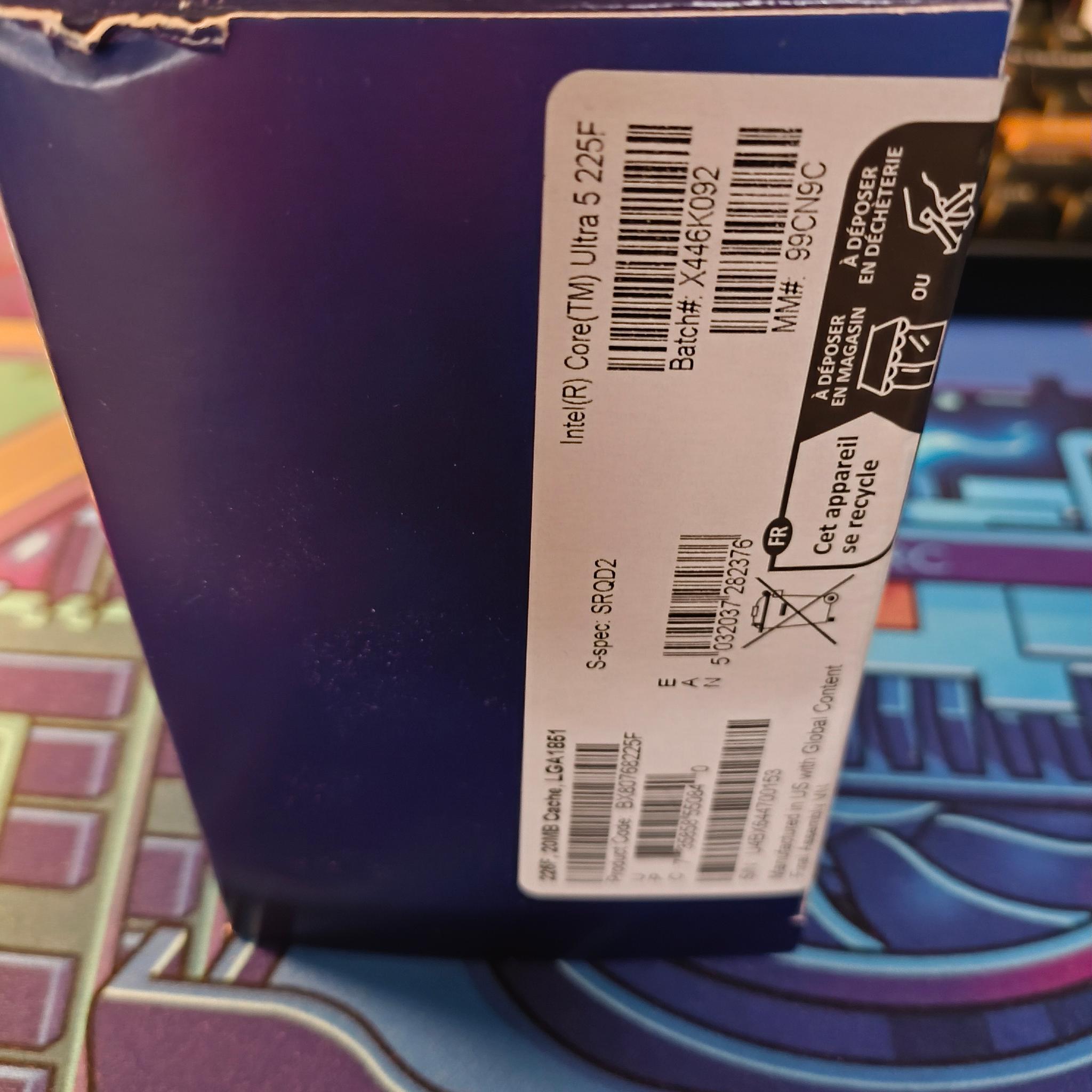 Intel Core Ultra 5 225F