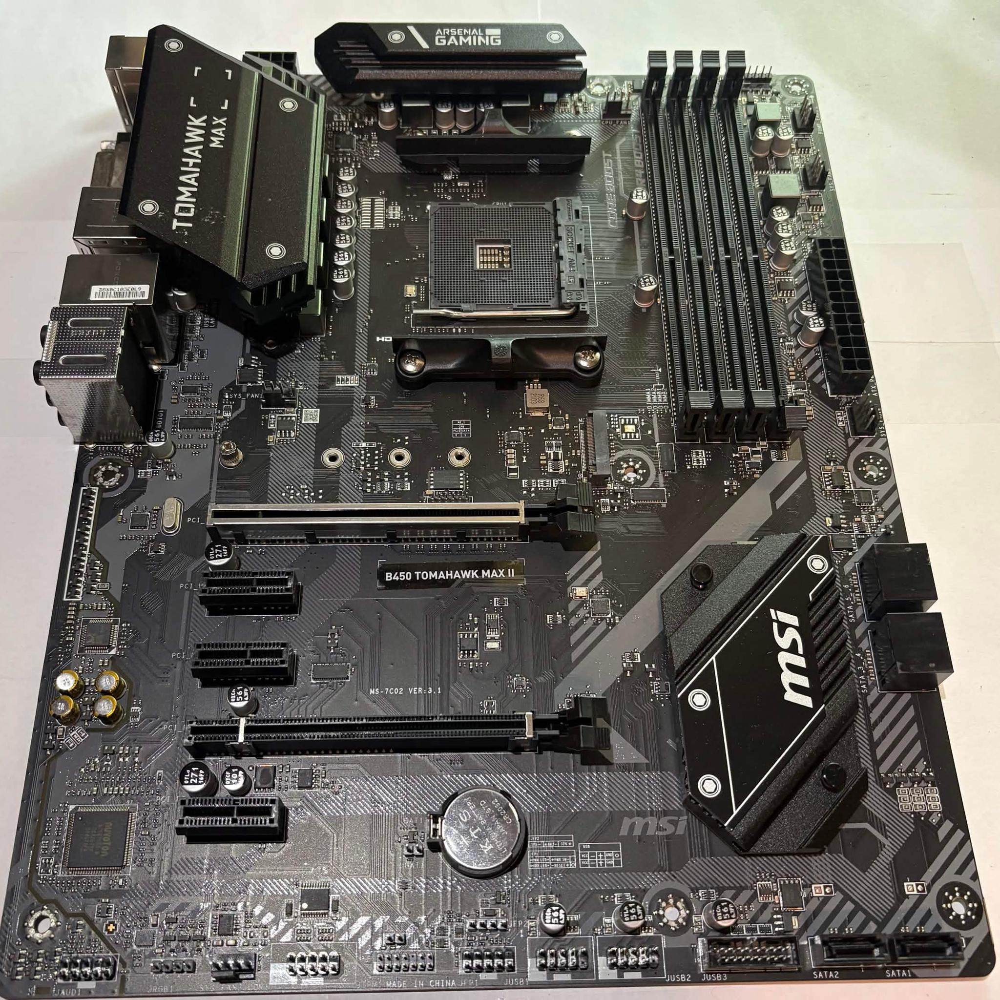 MSI B450 Tomahawk MAX II AM4 ATX Motherboard