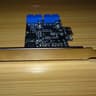 PCIE PCI Express to Dual 20 Pin USB 3.0 PCI-e X1 to 2 ports 19pin USB 3.0 Header