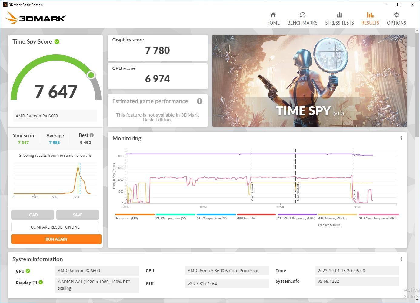 Ryzen 5 3600 + RX 6600,   1TB NVMe M.2, 16GB of DDR4 RAM
