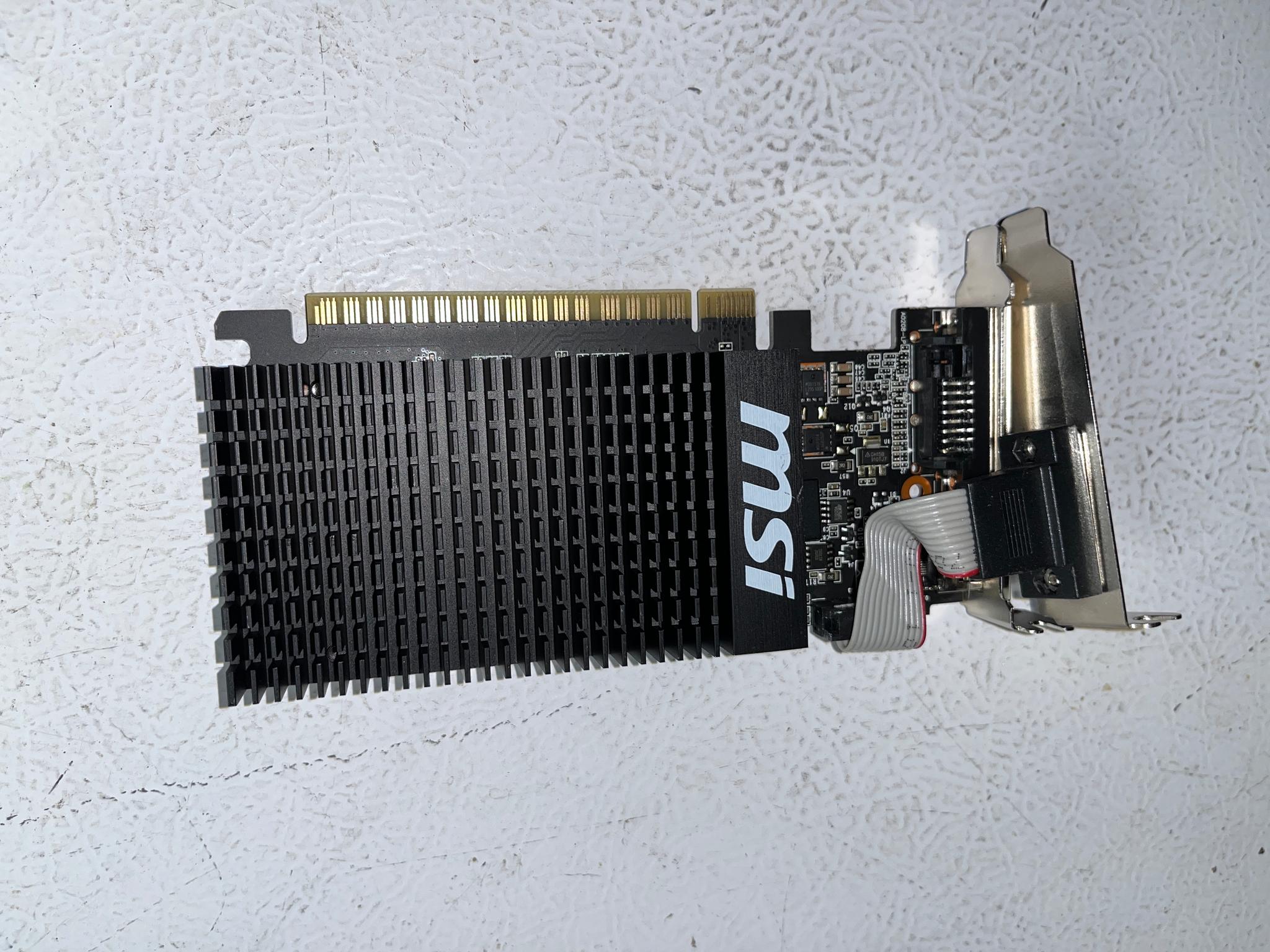 MSI GeForce GT 710 1GB DDR3 GT 710 1GD3H LP – Low‑Profile Bracket – Tested