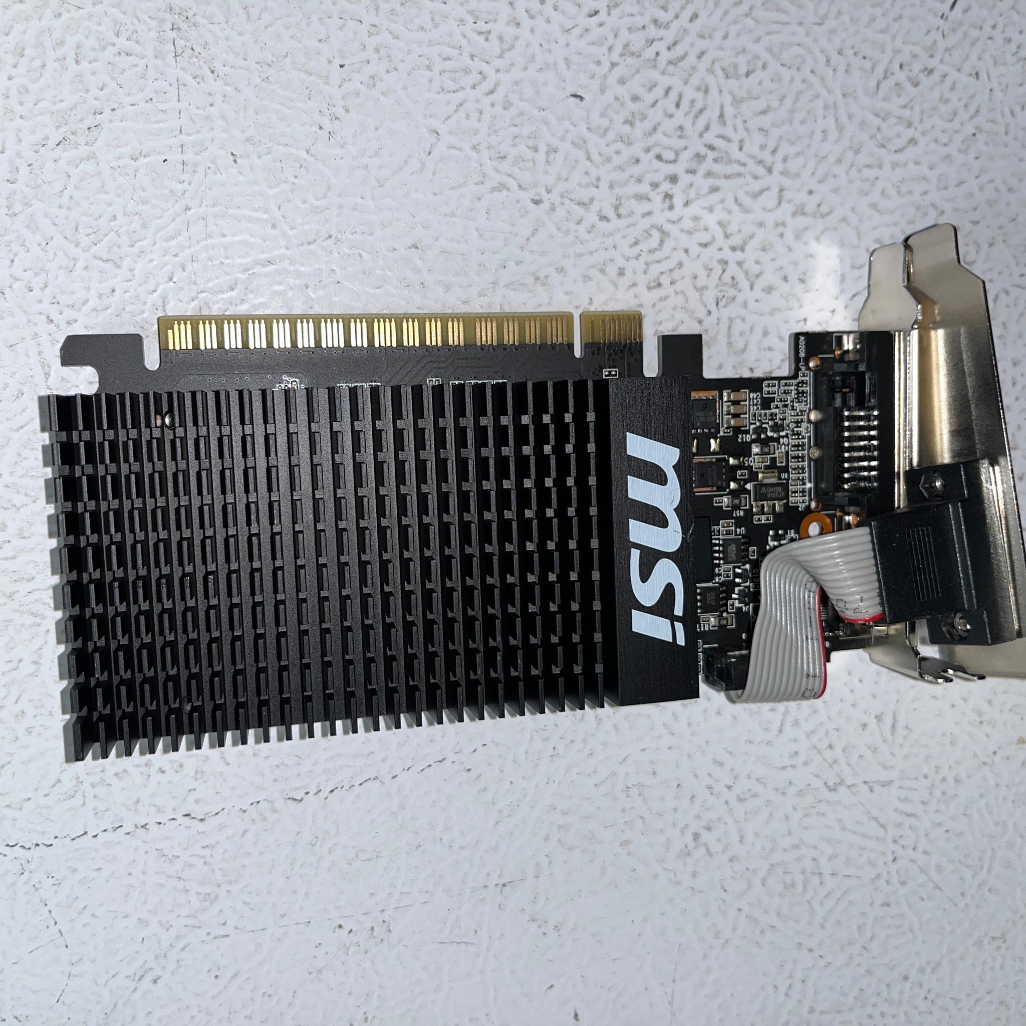 MSI GeForce GT 710 1GB DDR3 GT 710 1GD3H LP – Low‑Profile Bracket – Tested