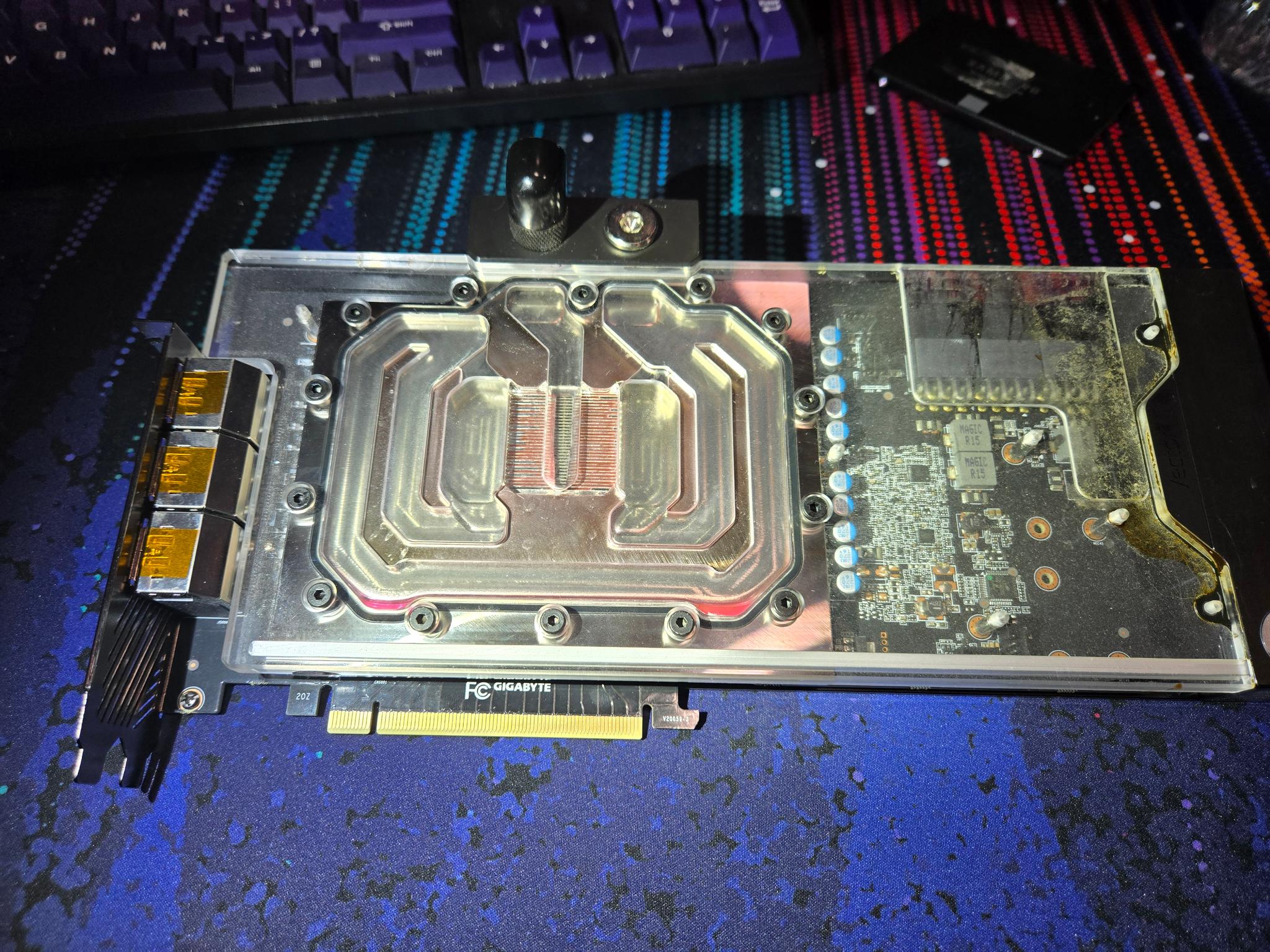 EK blocked Aorus Master 3080ti