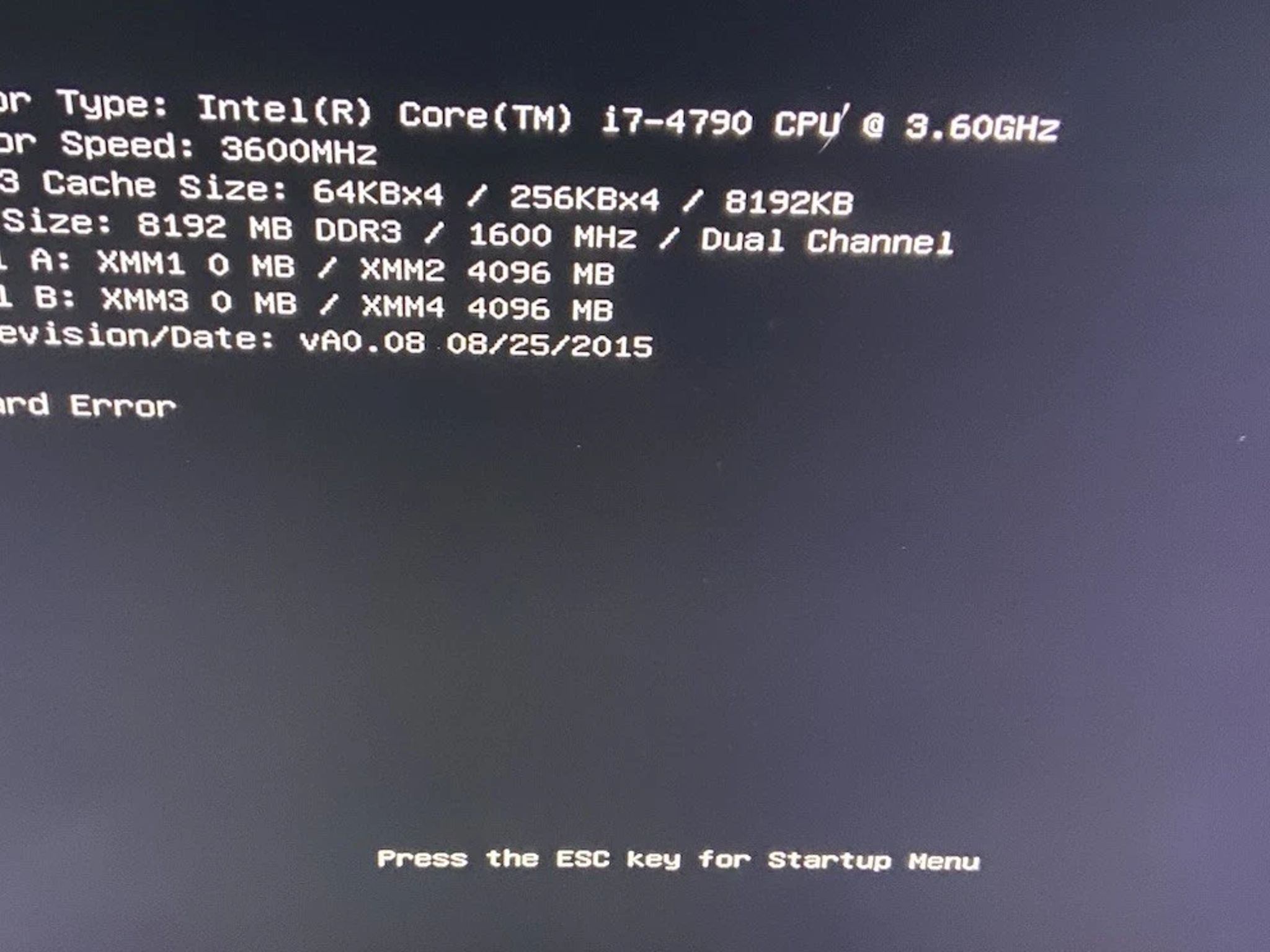 HP Envy Tower Desktop i7-4790 3.60GHz 8GB RAM 128GB SSD Windows 11 Pro PC