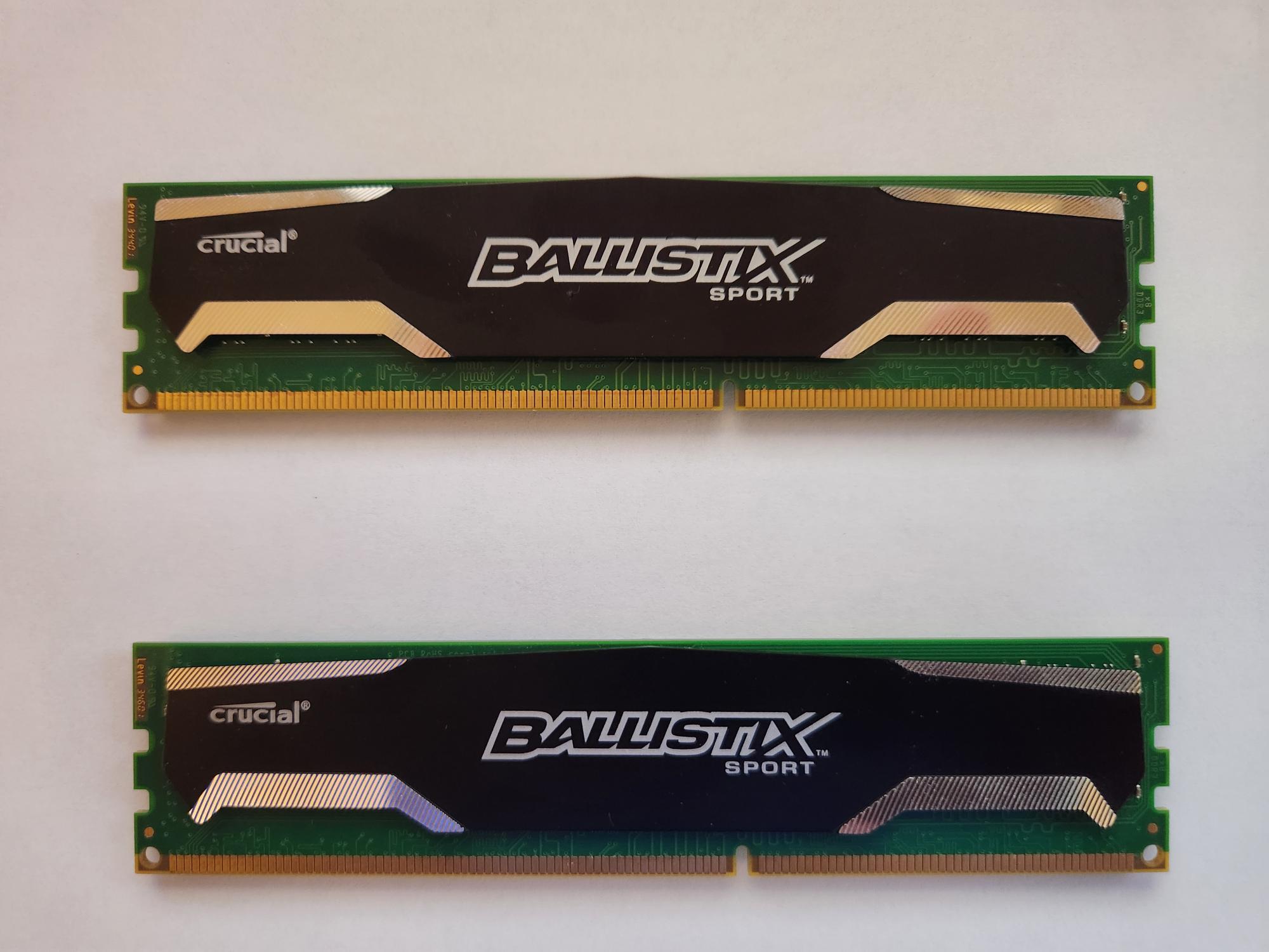 Ballistix Sport 16GB Kit (8GBx2) DDR3 1600 MHz CL9