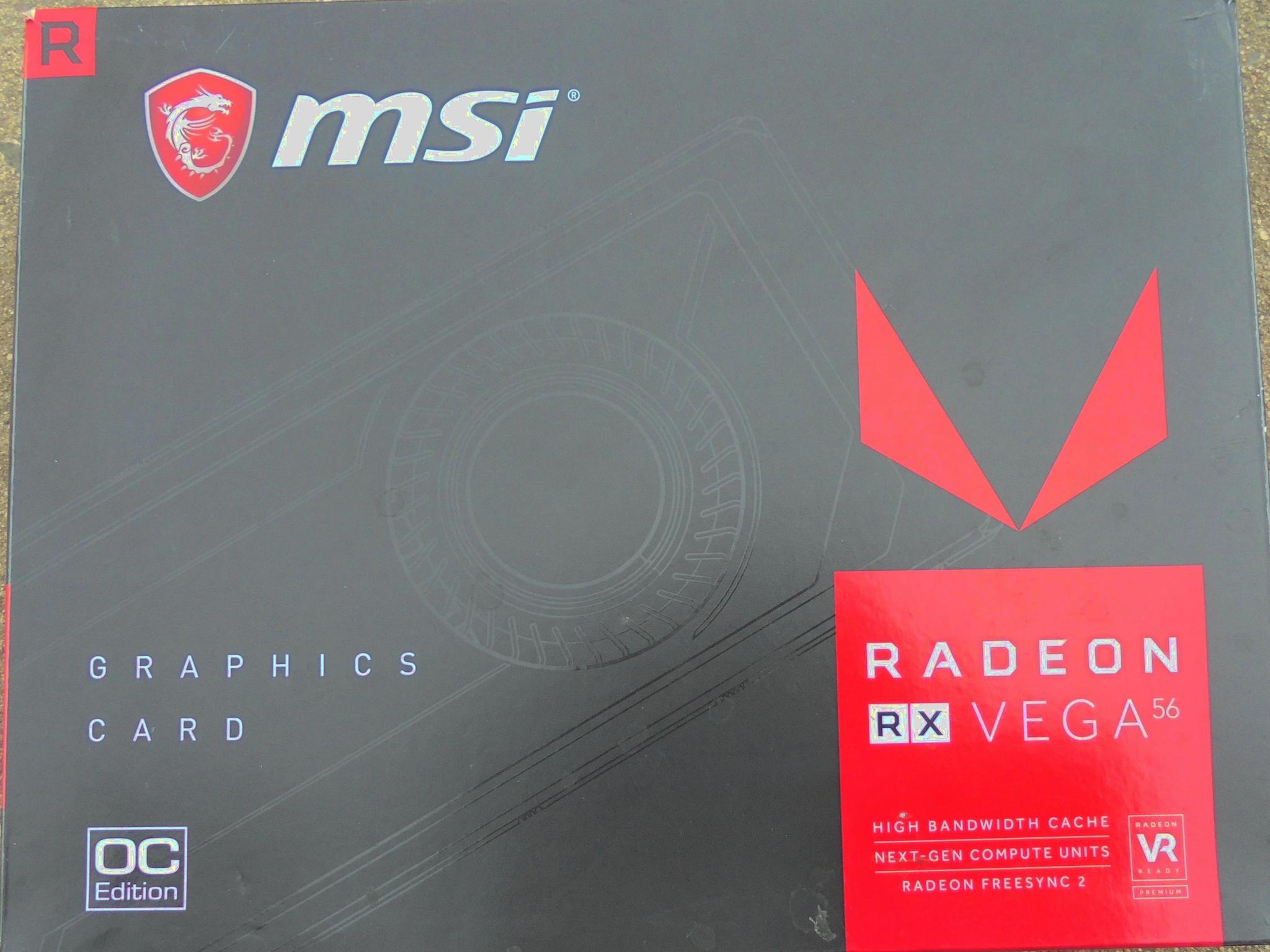MSI Radeon RX VEGA 56 AIR BOOST 8GB OC Graphics Card