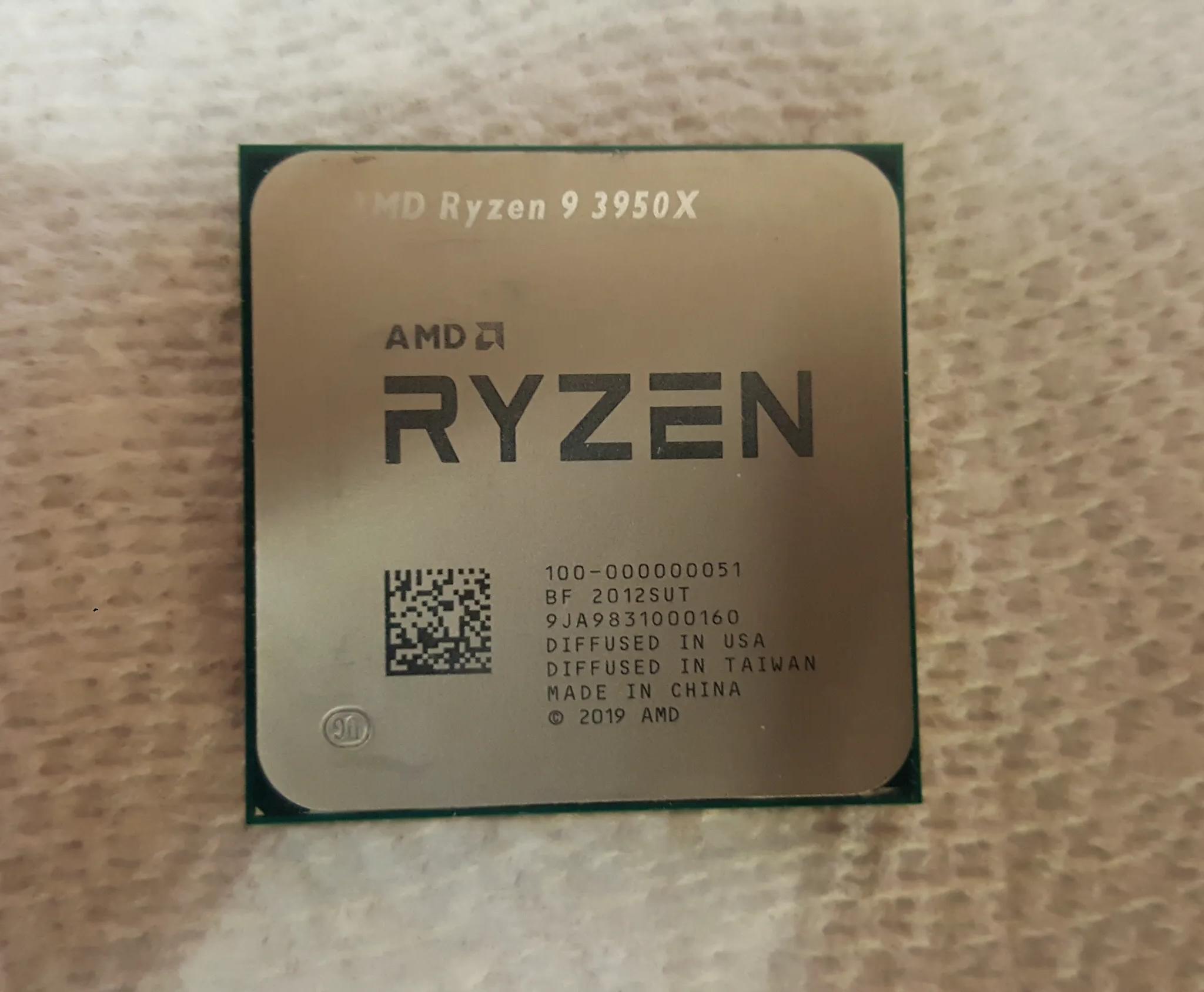 AMD RYZEN 9 3950X 16 Core / 32 Thread CPU