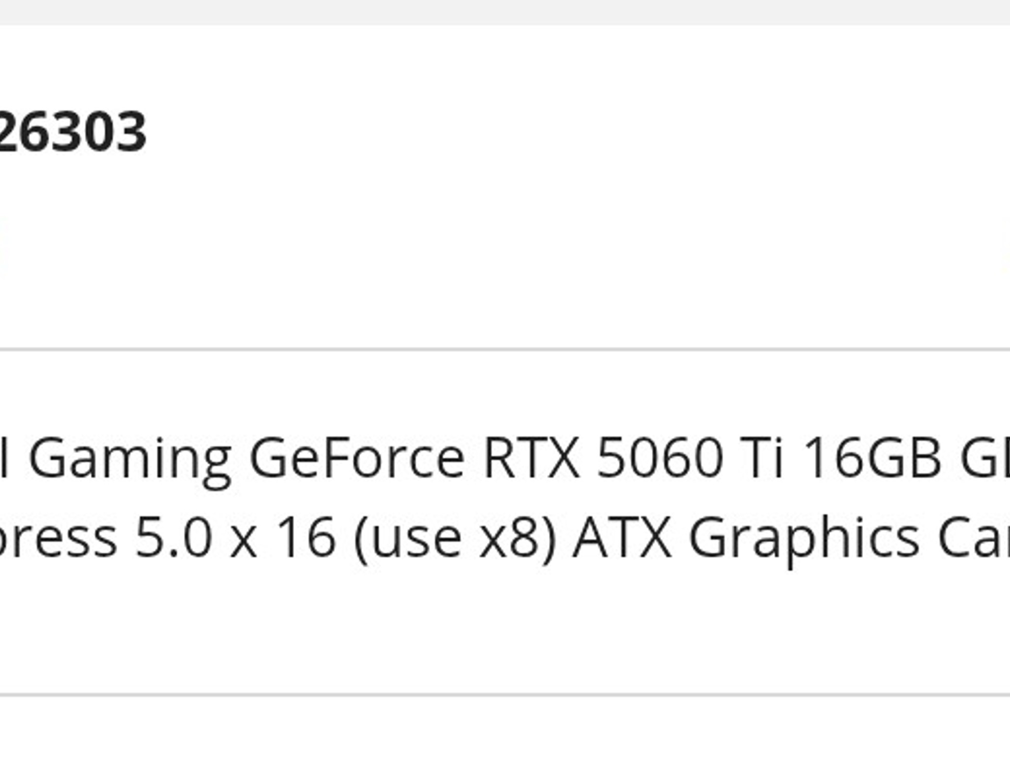 MSI GeForce RTX 5060 Ti GAMING 16G