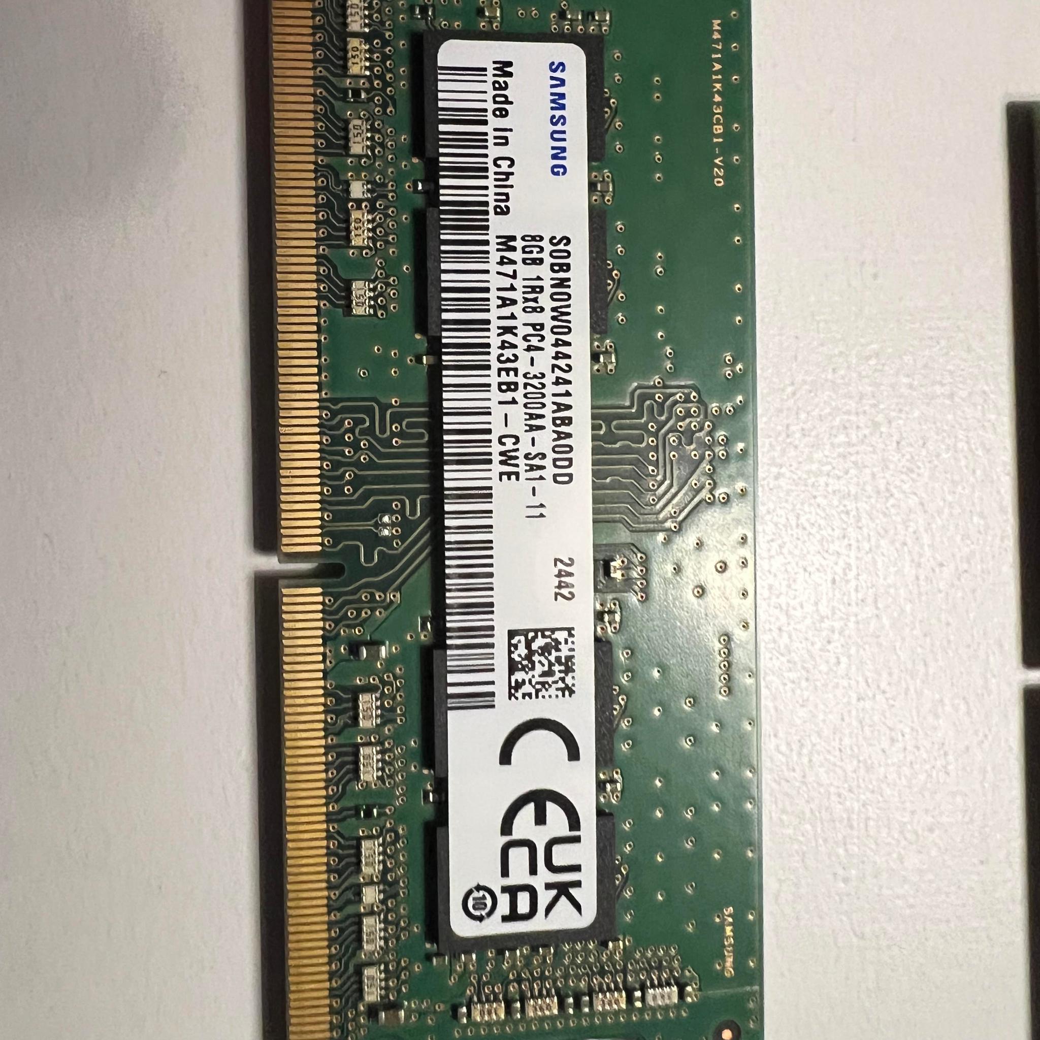 Samsung 8GB (2x) DDR4  Laptop RAM Memory