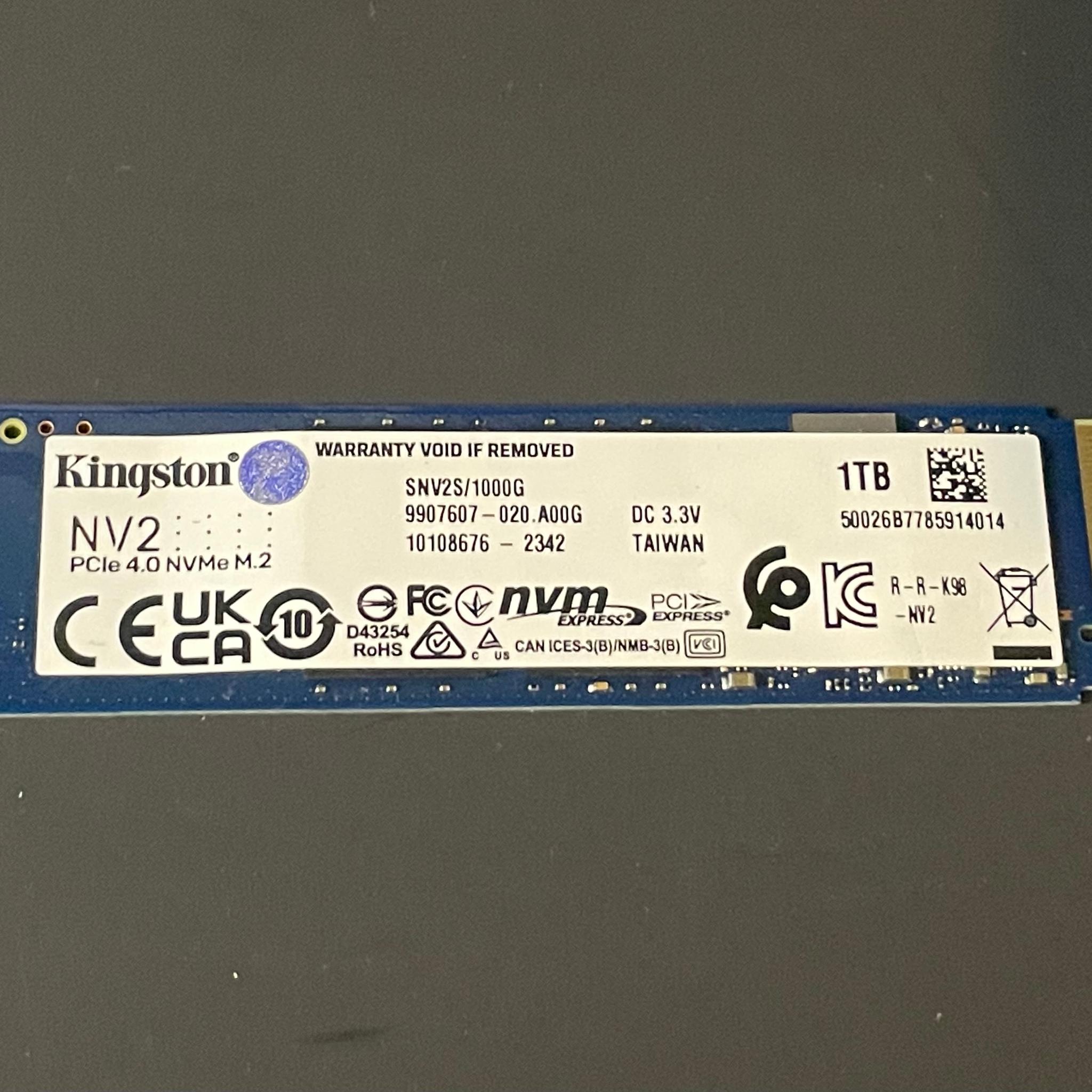 Kingston NV2 1TB NVMe SSD | Free Shipping