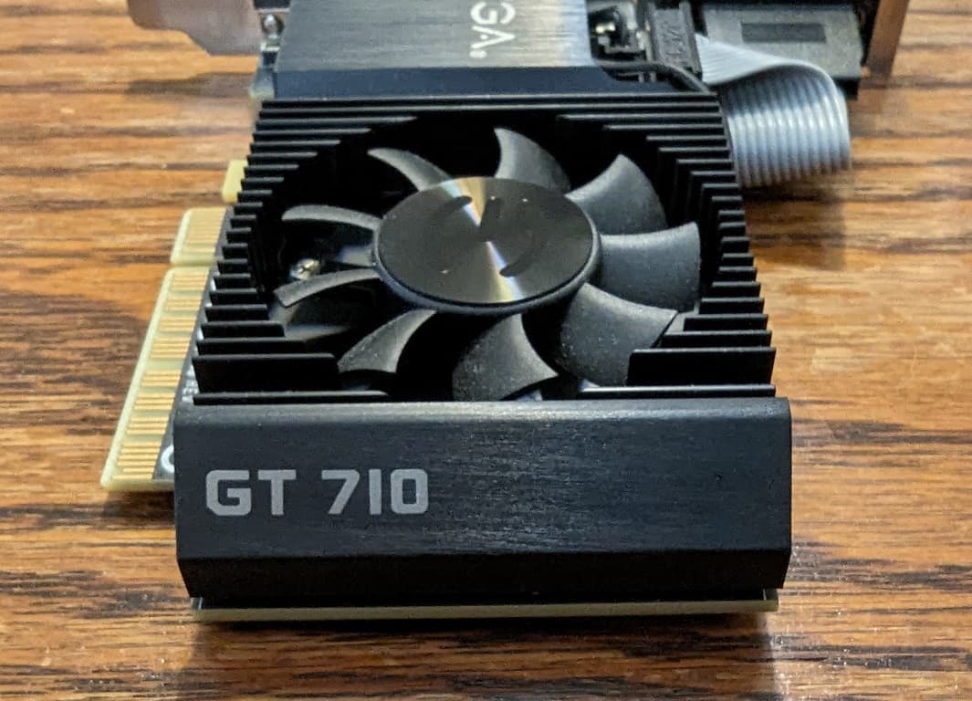 EVGA Nvidia GeForce GT 710 1GB DDR3 Low Profile PCIe 2.0 x8 Graphics Card - P/N: 01G-P3-2711-KR