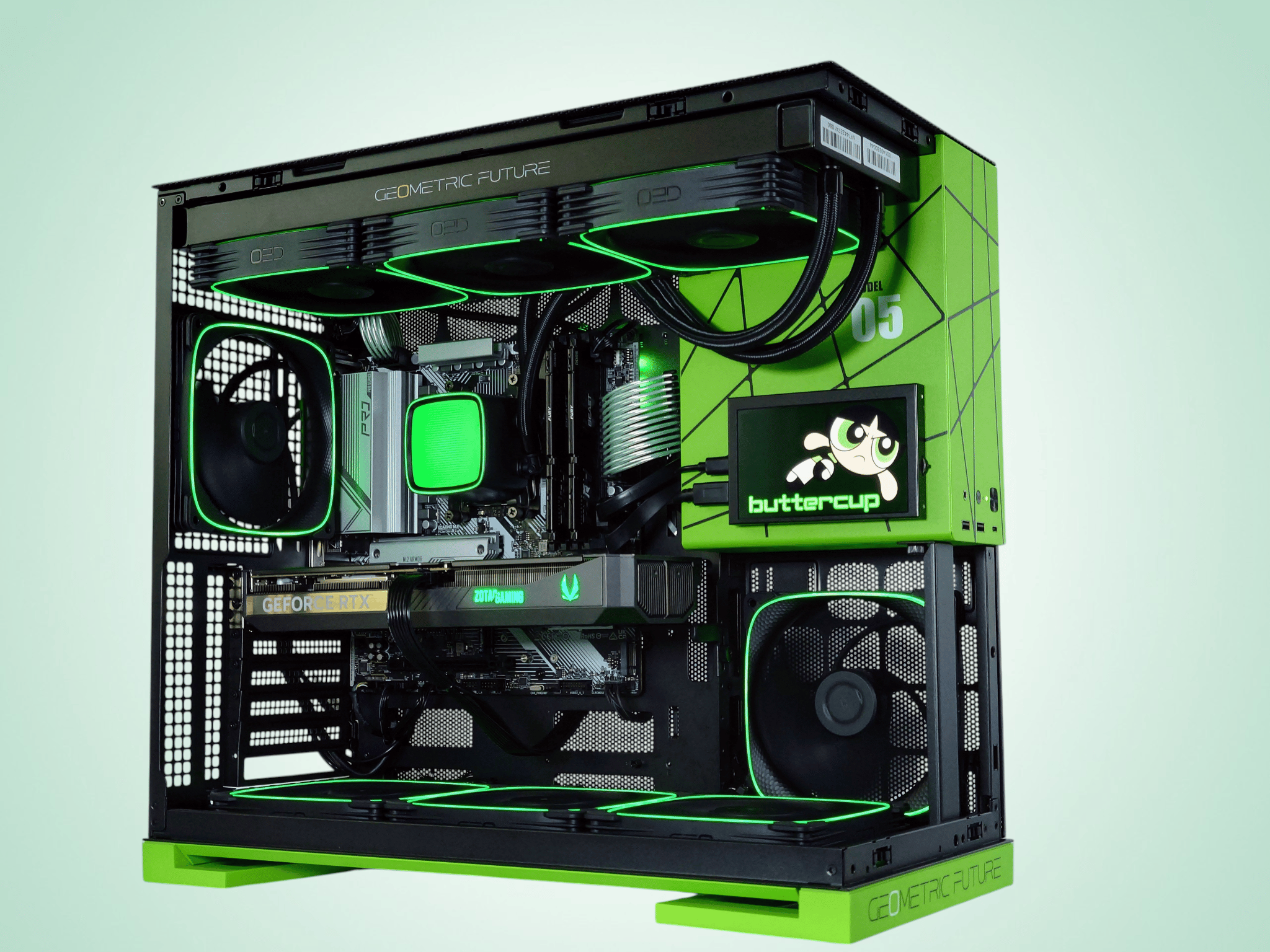 💚 👧Buttercup🌪️ Nvidia RTX 5070 12GB🌪️ AMD Ryzen 7 7700X🌪️ 32GB DDR5🌪️ 1TB NVME