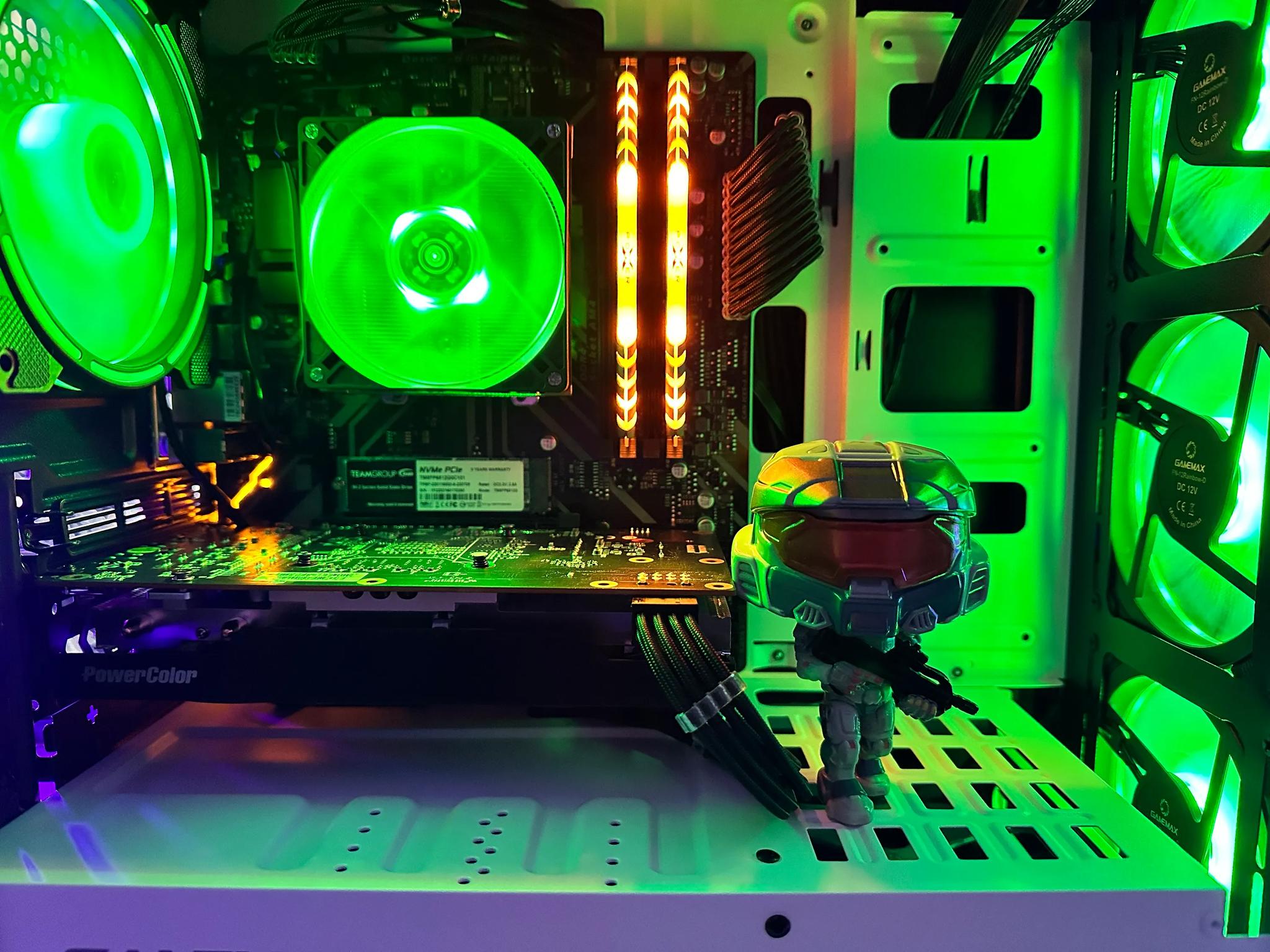 🔋😇Halo Mark VII🔋😇||Gaming PC-AMD RX 6600 8GB-AMD Ryzen 5 5500 6 core-16GB DDR4 RAM-512GB SSD