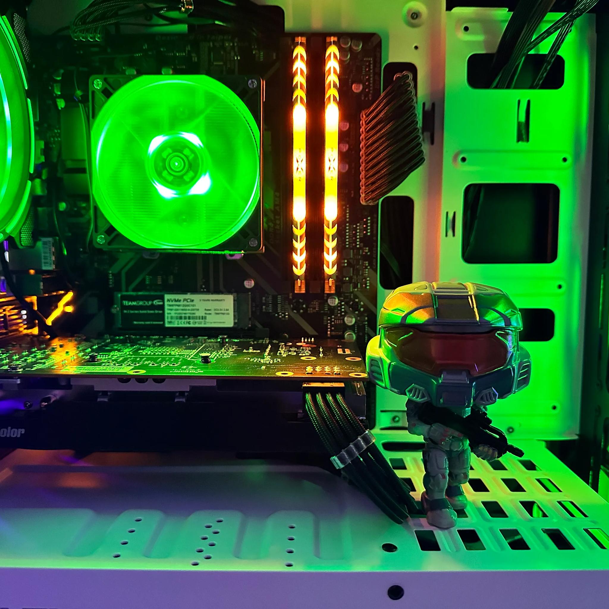 🔋😇Halo Mark VII🔋😇||Gaming PC-AMD RX 6600 8GB-AMD Ryzen 5 5500 6 core-16GB DDR4 RAM-512GB SSD