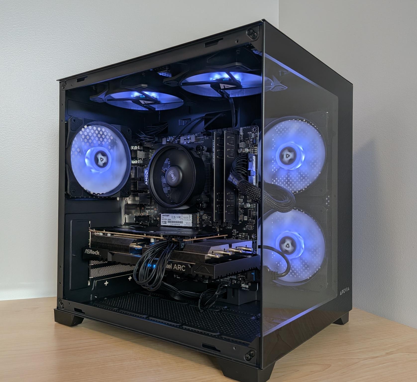Echelon Vector Gaming PC | Ryzen 5 5500 | Intel ARC A750 | 16GB DDR4 | 512GB SSD