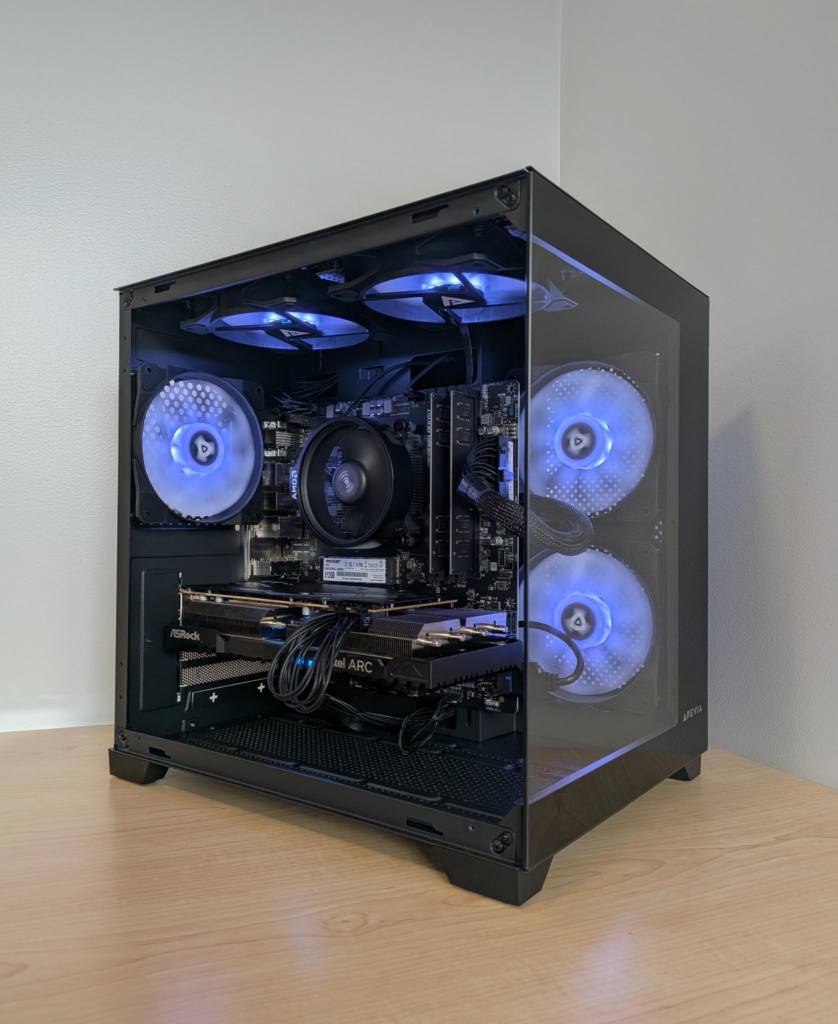 Echelon Vector Gaming PC | Ryzen 5 5500 | Intel ARC A750 | 16GB DDR4 | 512GB SSD