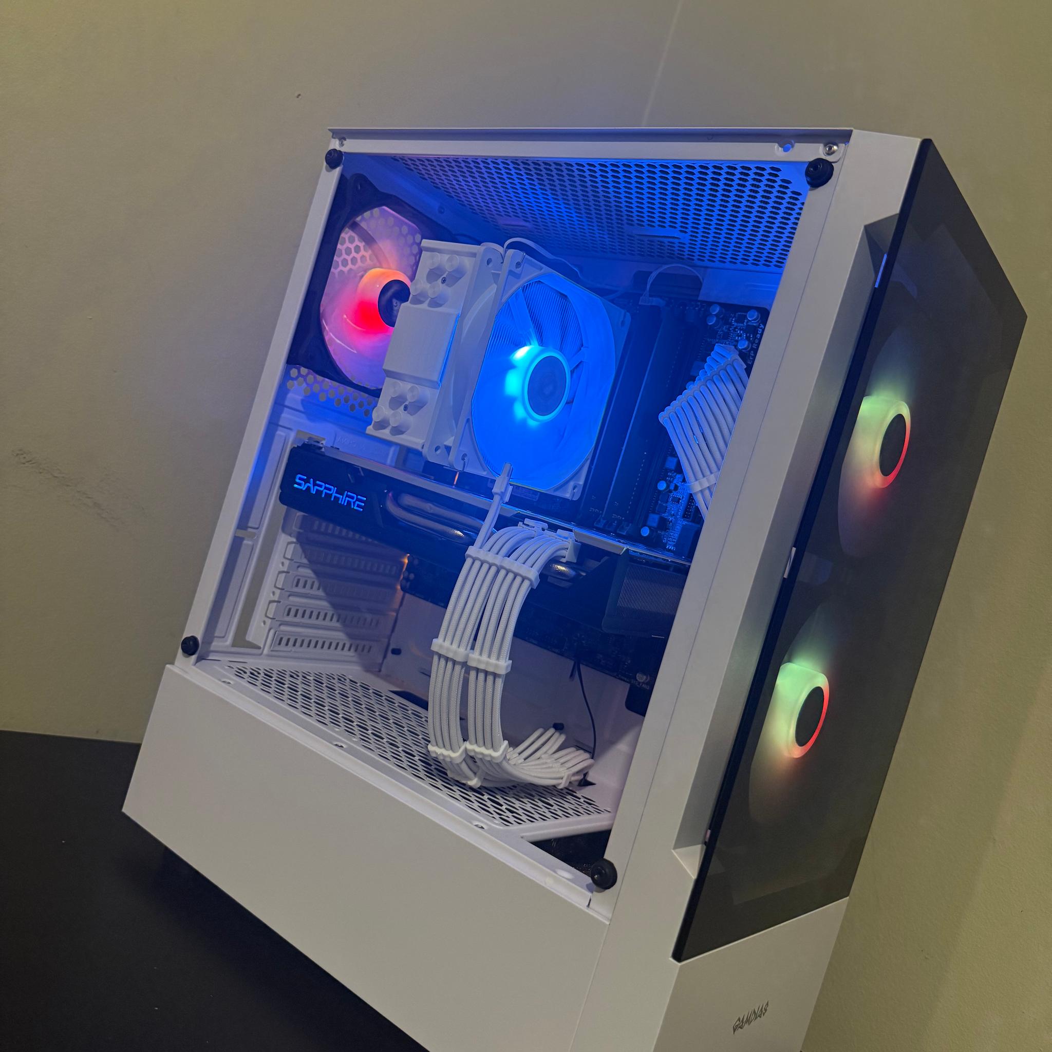 ❄️ White Phantom Gaming PC ❄️ | Intel i5 | Sapphire RX 570 4GB | 16GB DDR4 |