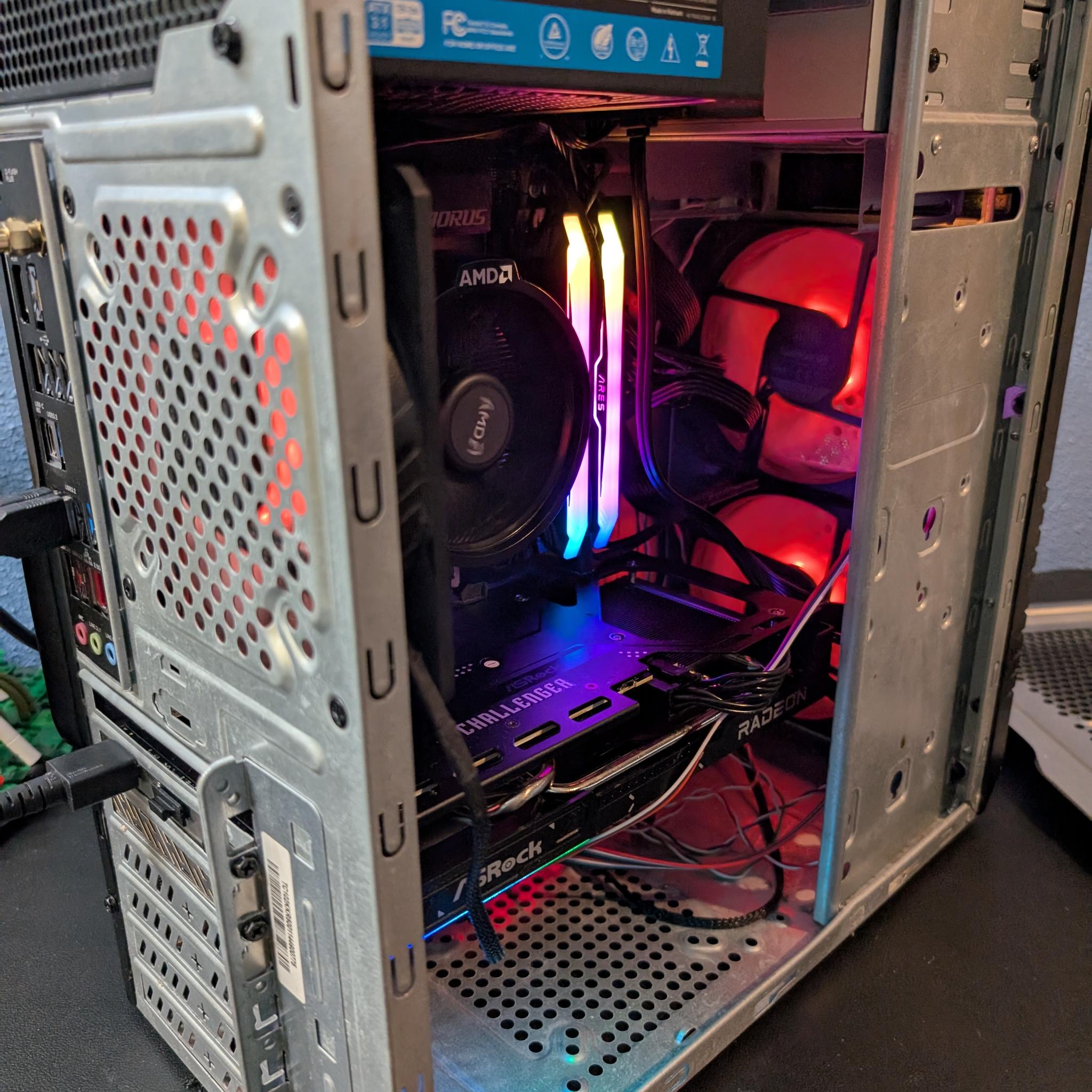 1440p All AMD Sleeper Gaming PC | AMD 7600x, 9060 XT (16GB) | 32GB RAM | 1TB SSD | Win. 11 PRO