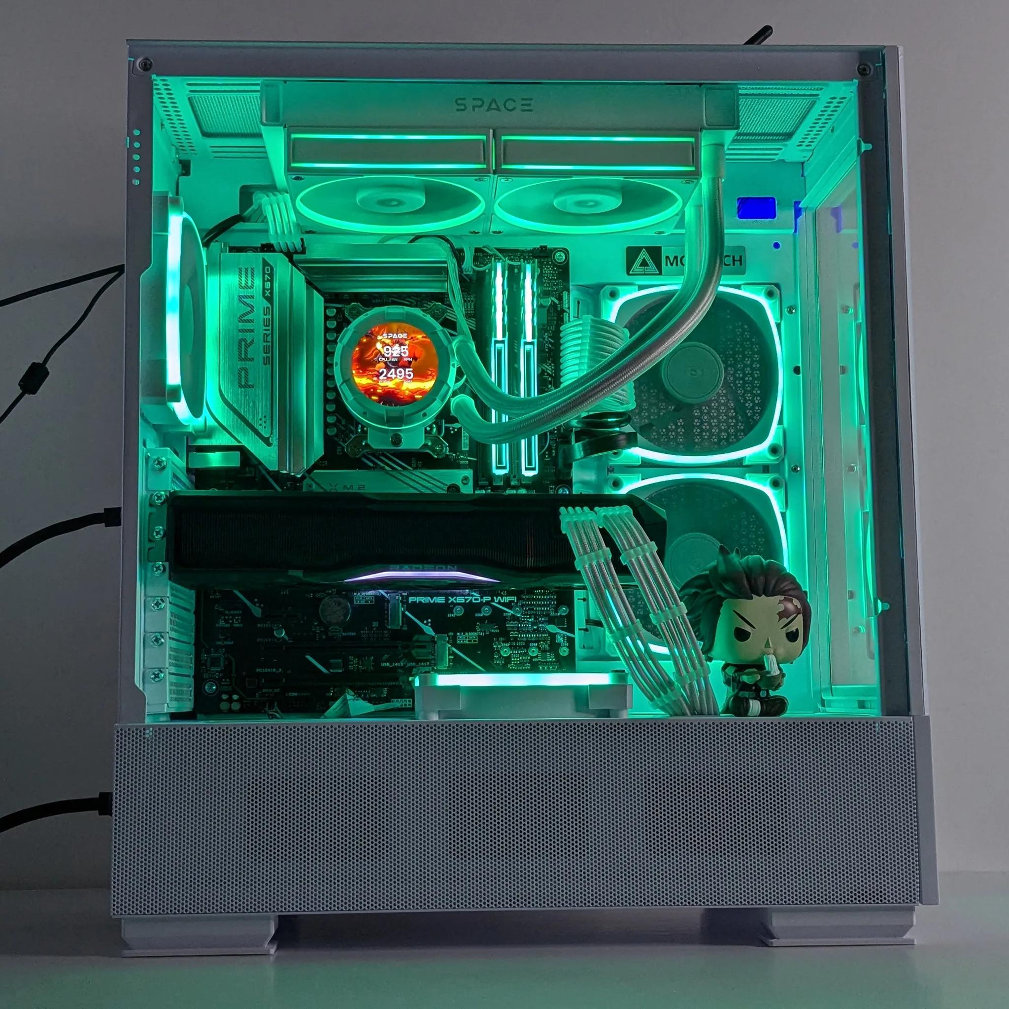 🔥Tanjiro Kamado "Infinity Castle" PC⚪️RX 7900XTX⚪️Ryzen 7 7700X⚪️2TB NVMe PCIE⚪️32GB DDR5⚪️1000W PSU