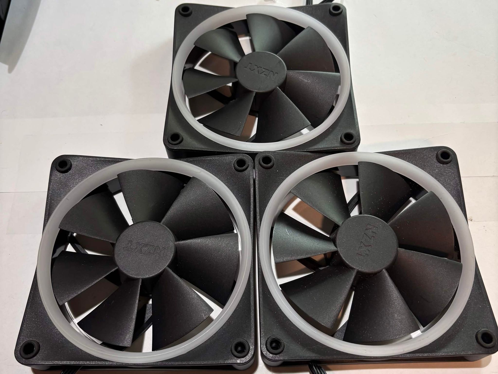 NZXT F120 RGB Core 120mm PWM ARGB Fans - 3 Pack