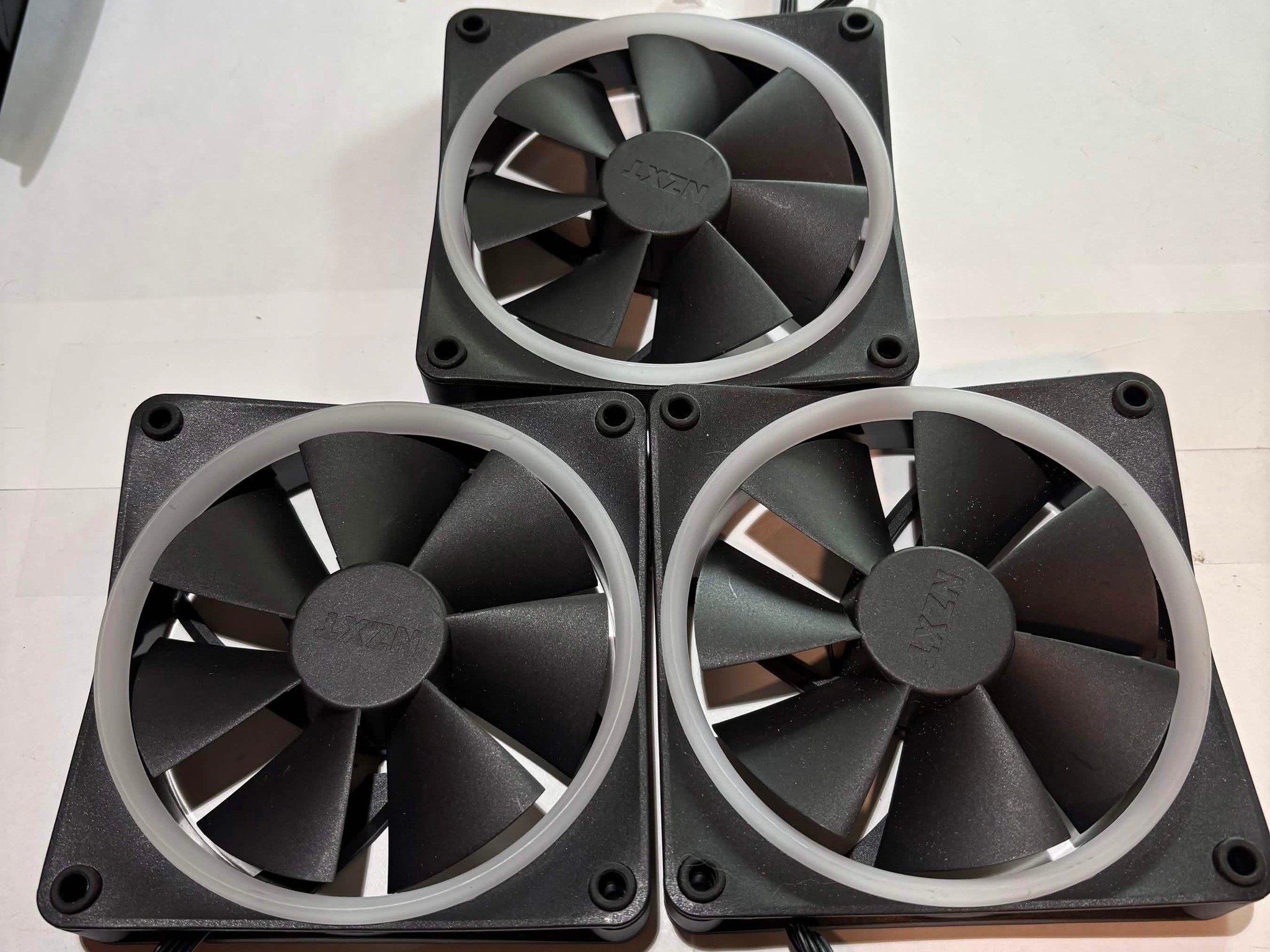 NZXT F120 RGB Core 120mm PWM ARGB Fans - 3 Pack