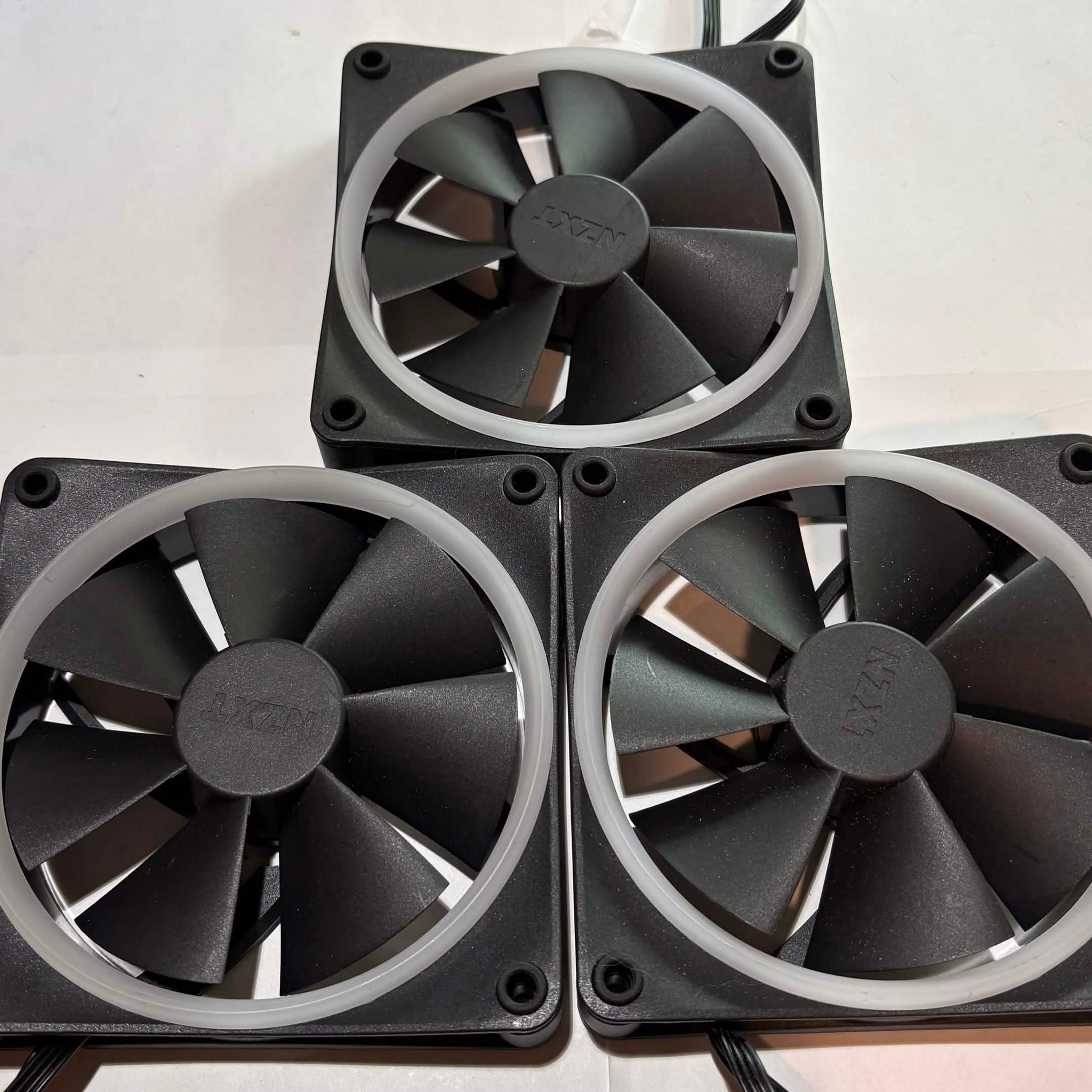 NZXT F120 RGB Core 120mm PWM ARGB Fans - 3 Pack