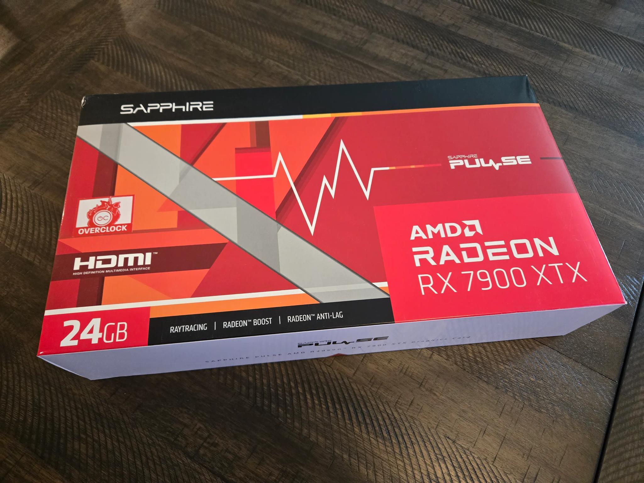 SAPPHIRE PULSE Radeon RX 7900 XTX 24GB GDDR6 PCI Express 4.0 x16 ATX Video Card (Used)